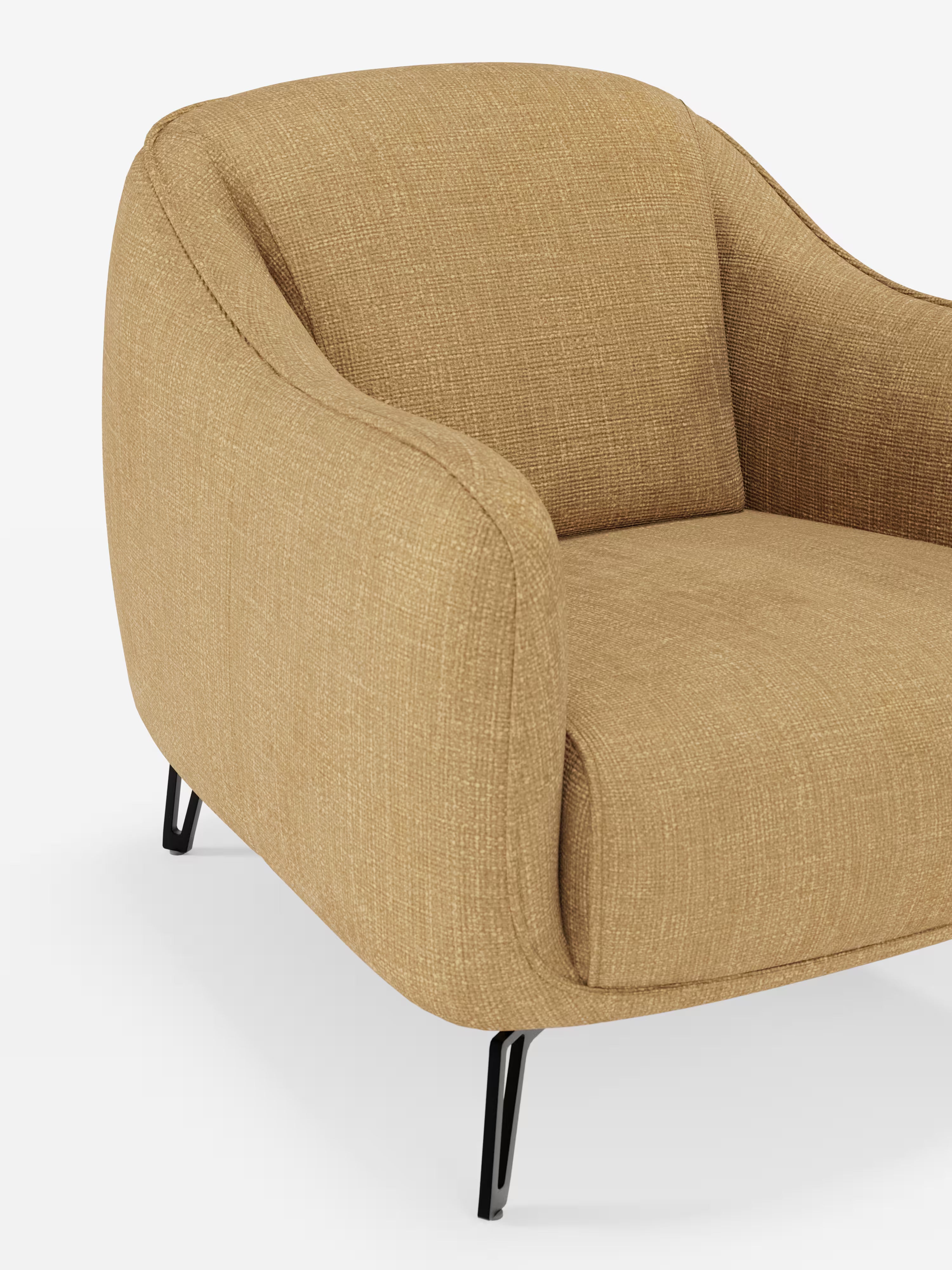 Avela poltroncina moderna dal comfort avvolgente in tessuto impermeabile