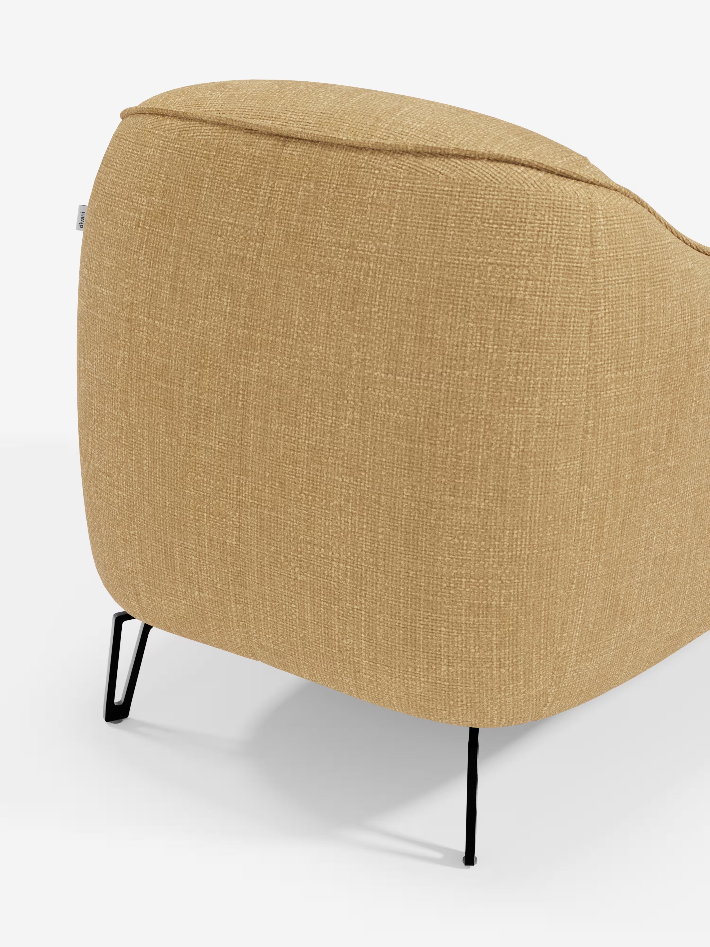 Avela poltroncina moderna dal comfort avvolgente in tessuto impermeabile