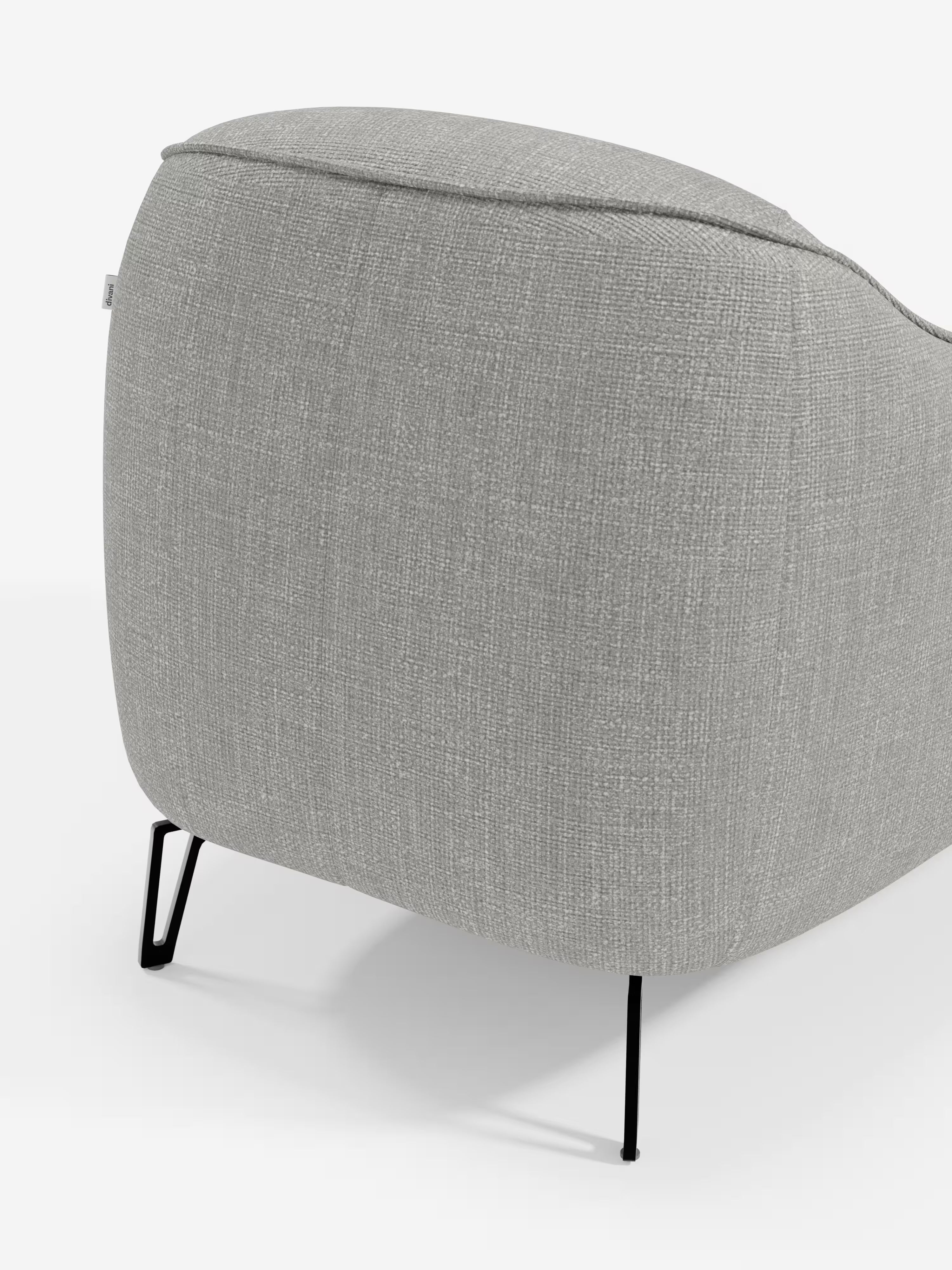 Avela poltroncina moderna dal comfort avvolgente in tessuto impermeabile
