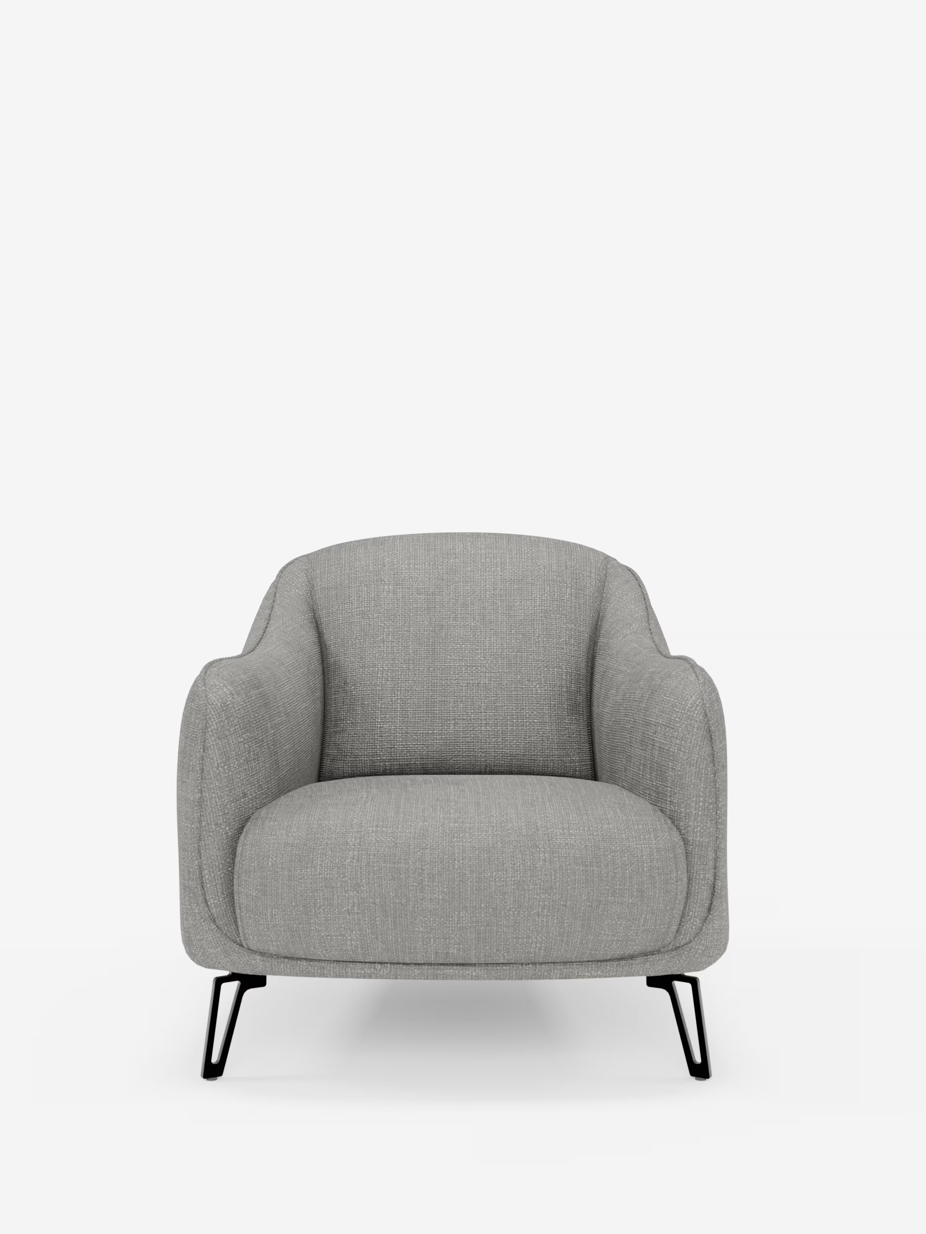Avela poltroncina moderna dal comfort avvolgente in tessuto impermeabile