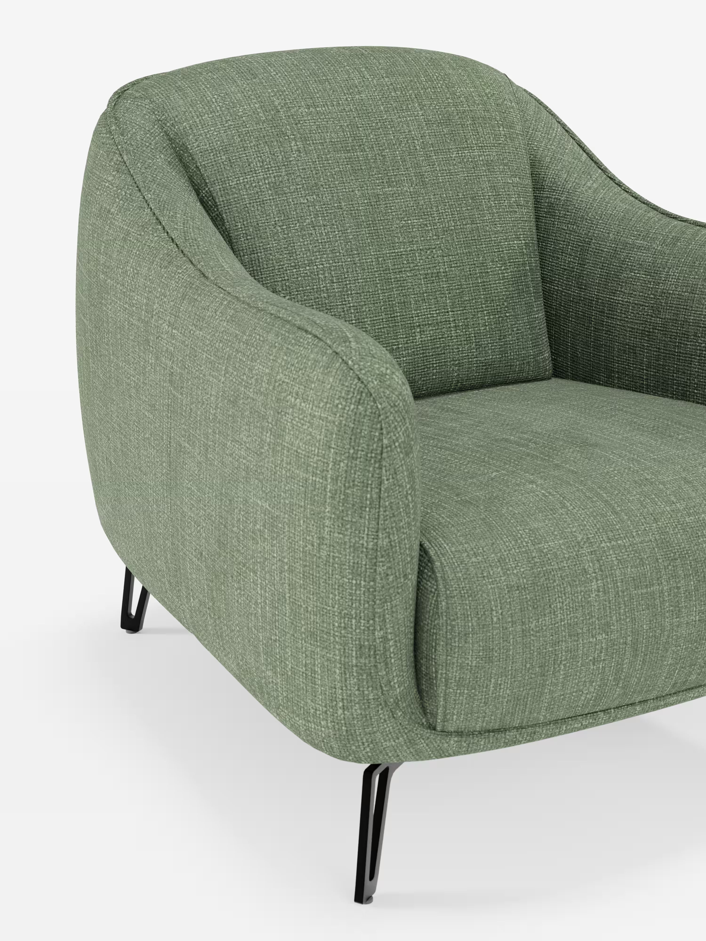 Avela poltroncina moderna dal comfort avvolgente in tessuto impermeabile