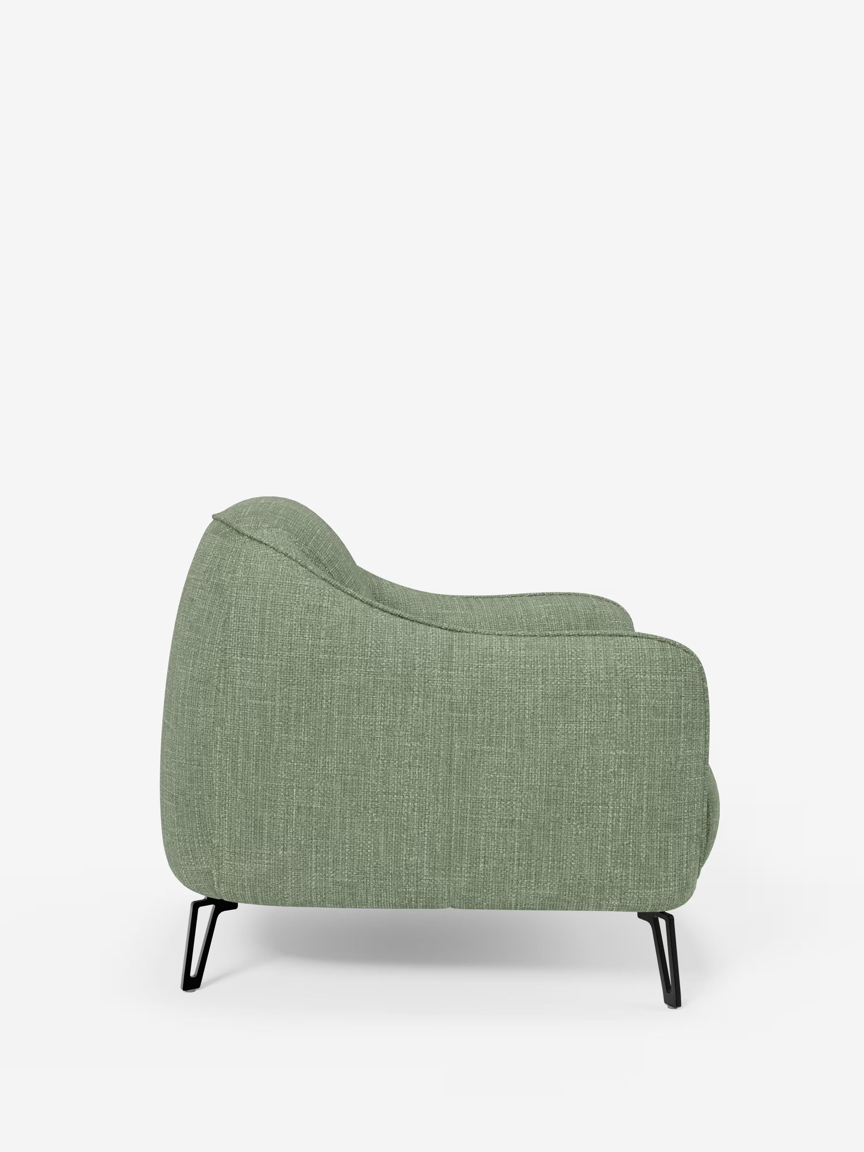 Avela poltroncina moderna dal comfort avvolgente in tessuto impermeabile