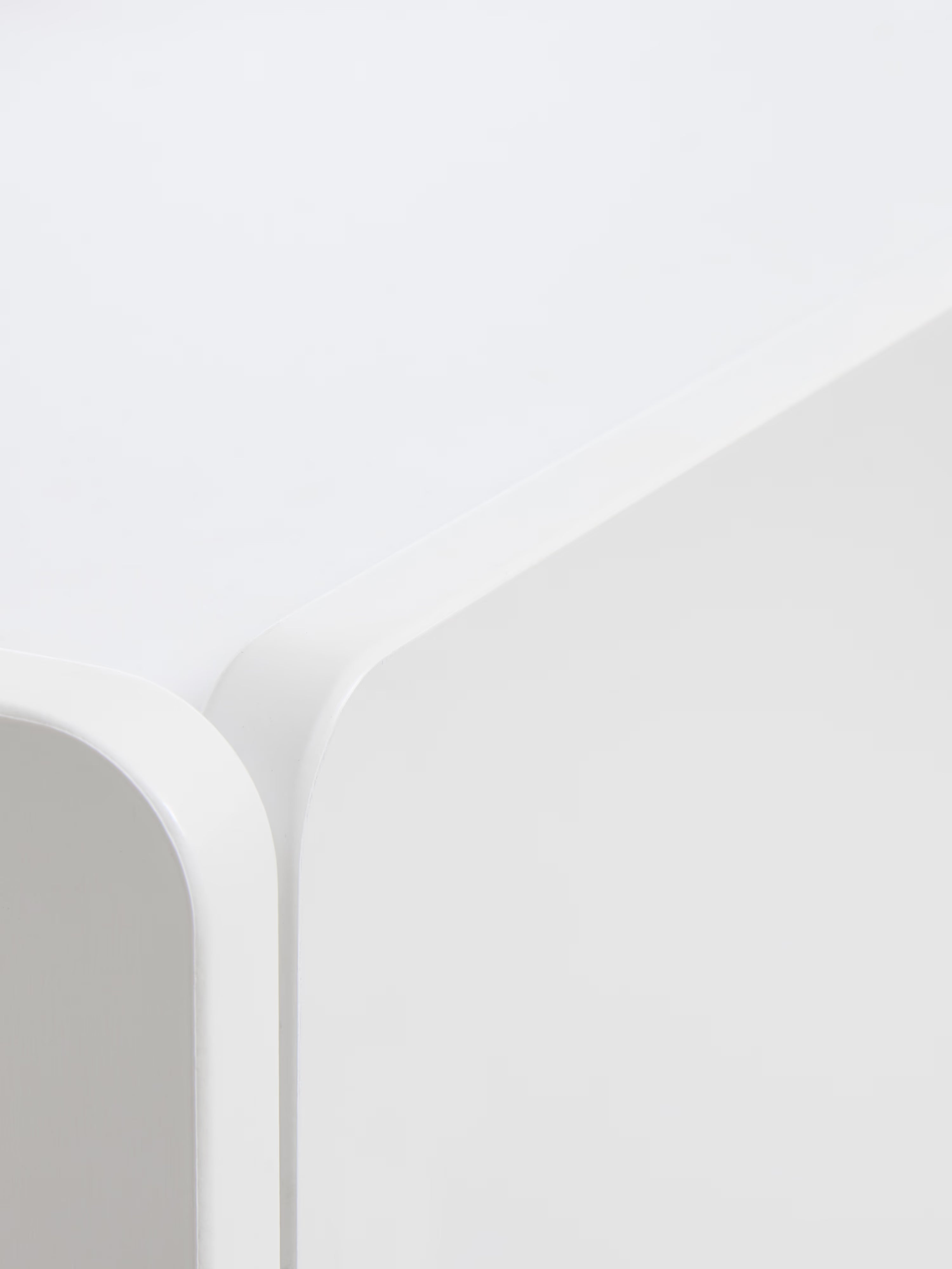 Bera white sideboard with metal legs – modern 4-door cabinet 160 x 70 cm