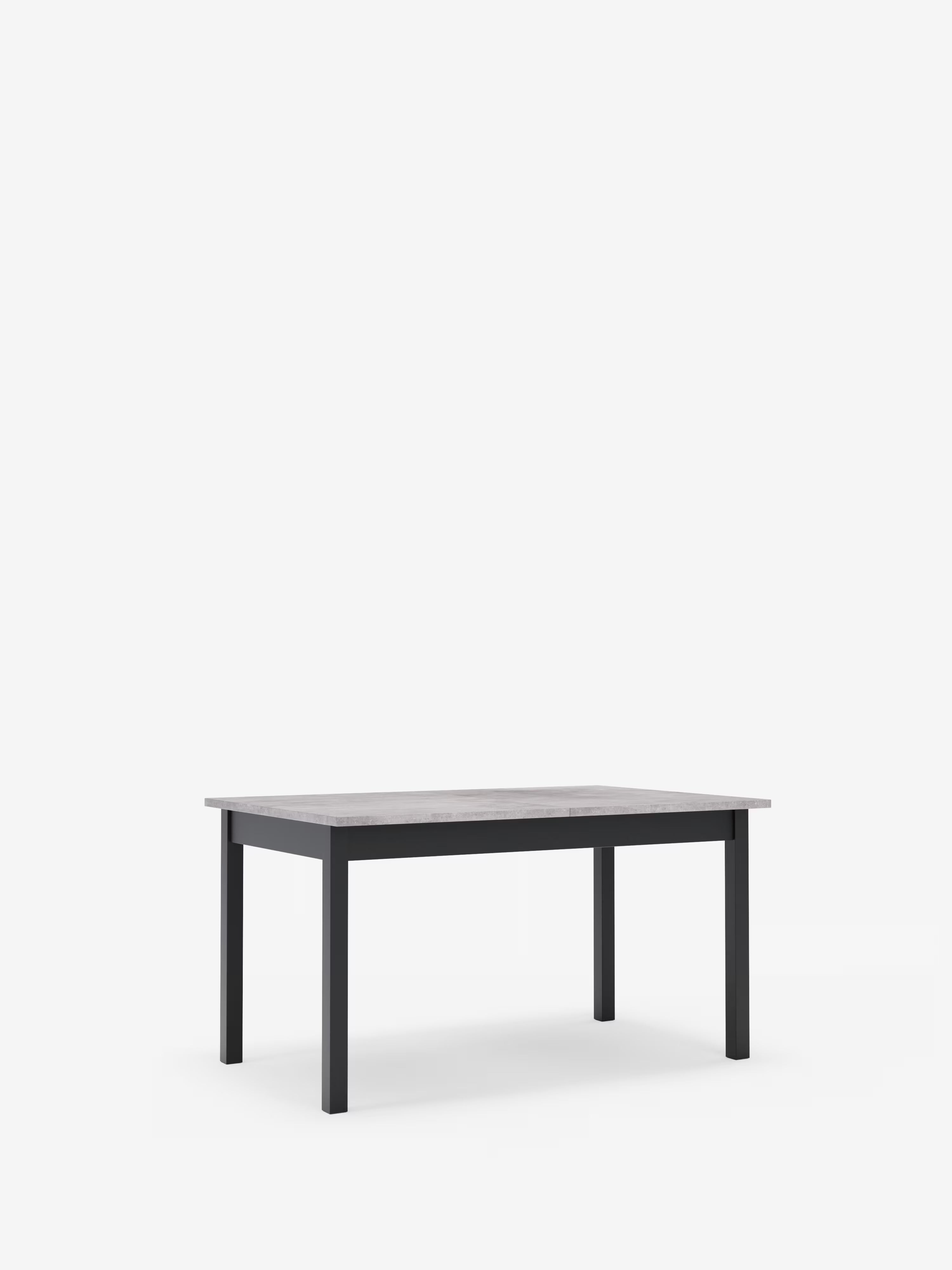 Caio Extendable table in cement effect melamine – 140 (220) x 90 cm