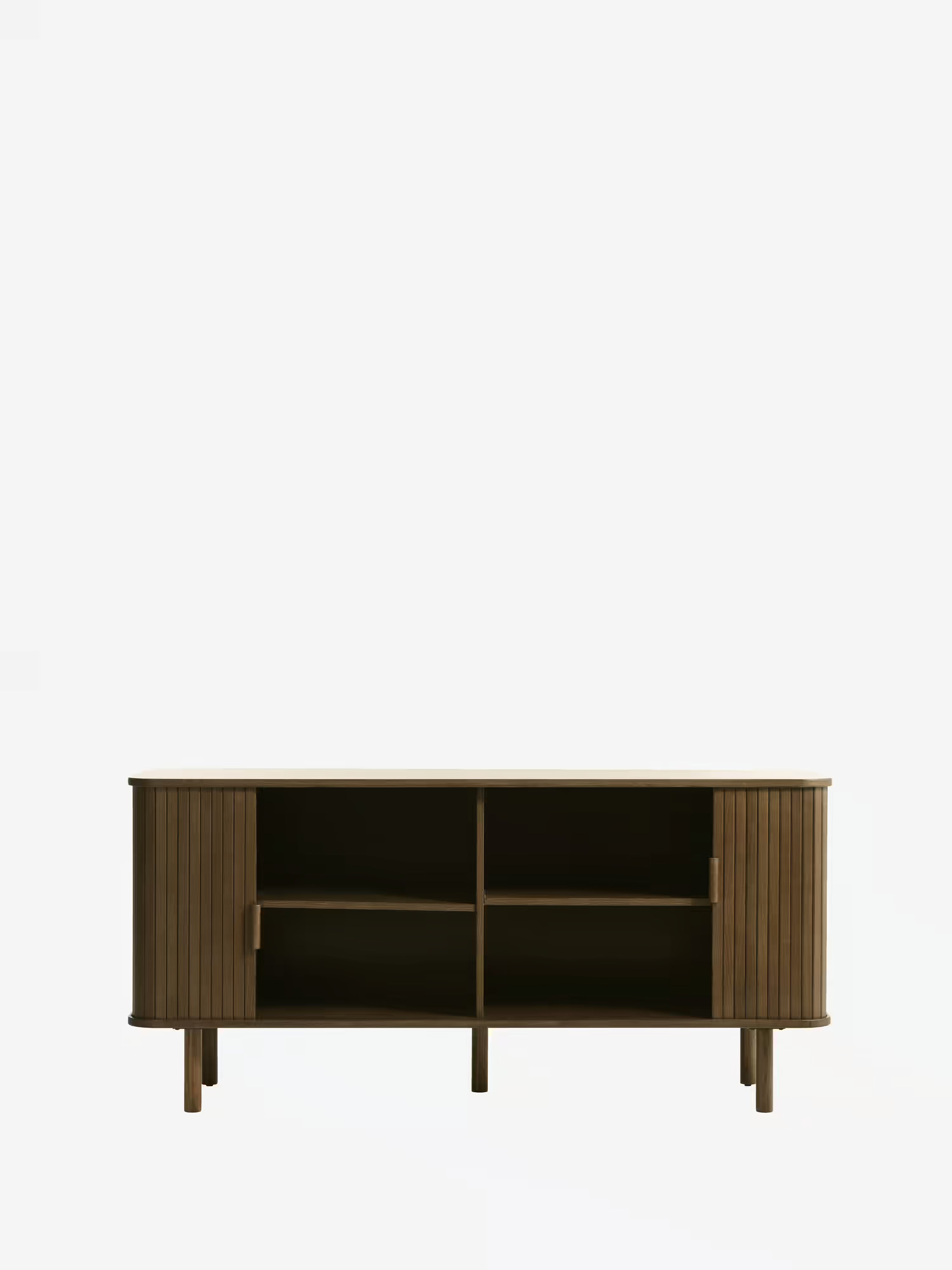 Cavo aparador de roble marrón ahumado - aparador de estilo escandinavo 160 x 70 cm