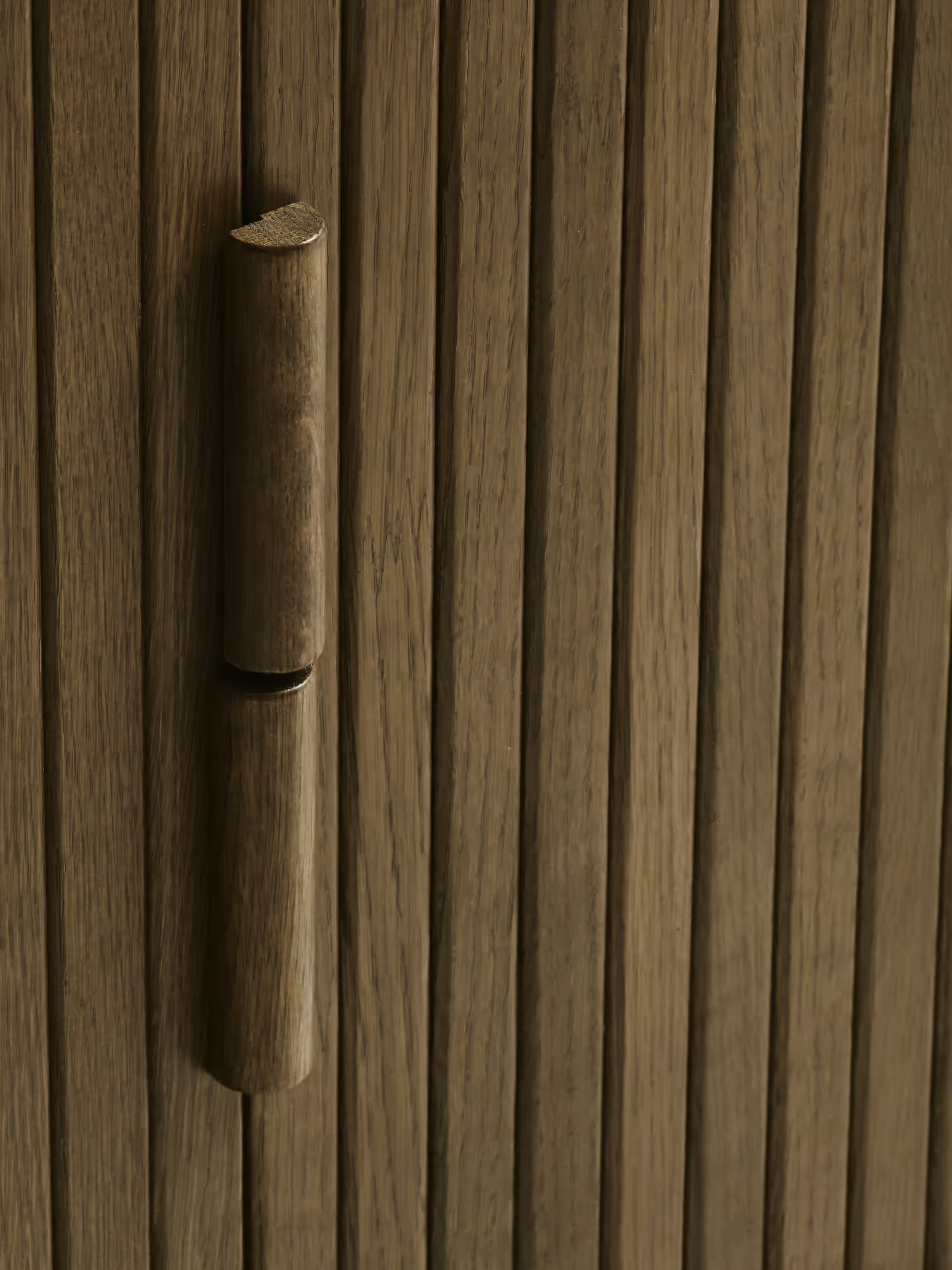Cavo aparador de roble marrón ahumado - aparador de estilo escandinavo 160 x 70 cm