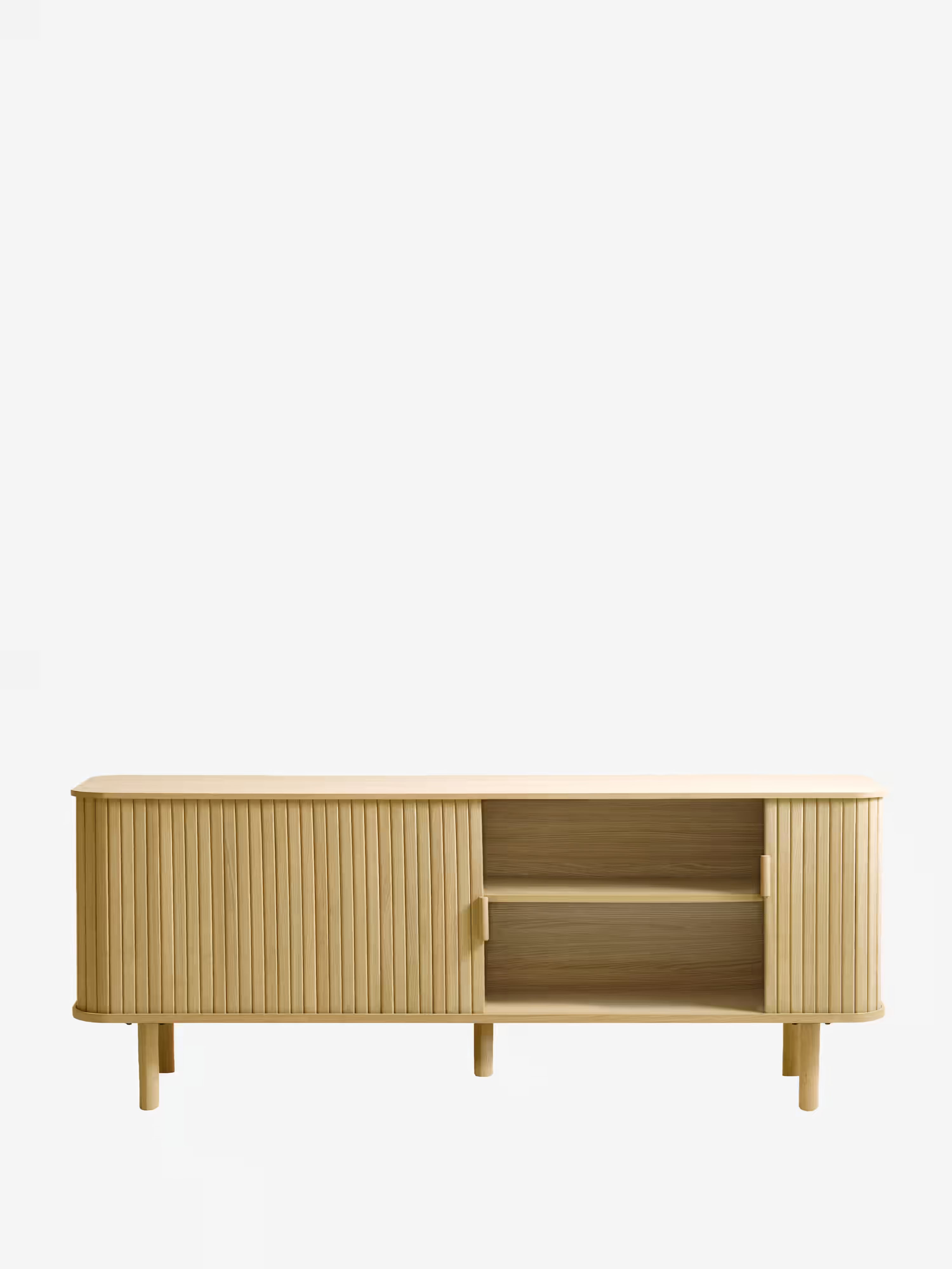 Cavo natural oak veneered TV unit | Scandinavian design 160 x 40 cm