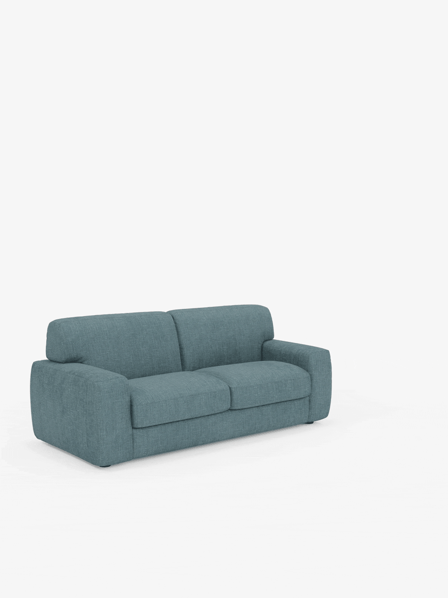 Cloud Divano letto moderno con materasso alto 17 cm - 2 posti e 3 posti in tessuto impermeabile