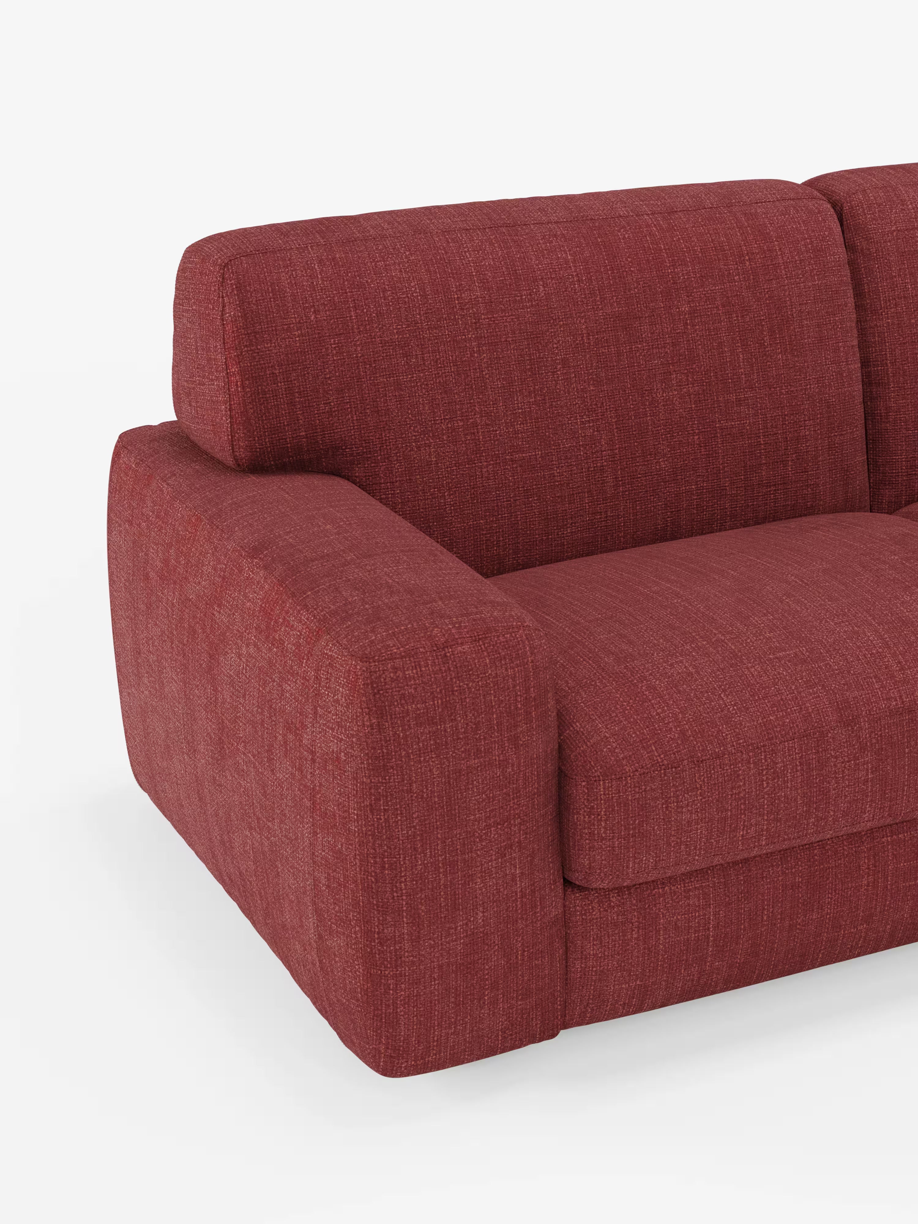 Cloud Divano letto moderno con materasso alto 17 cm - 2 posti e 3 posti in tessuto impermeabile