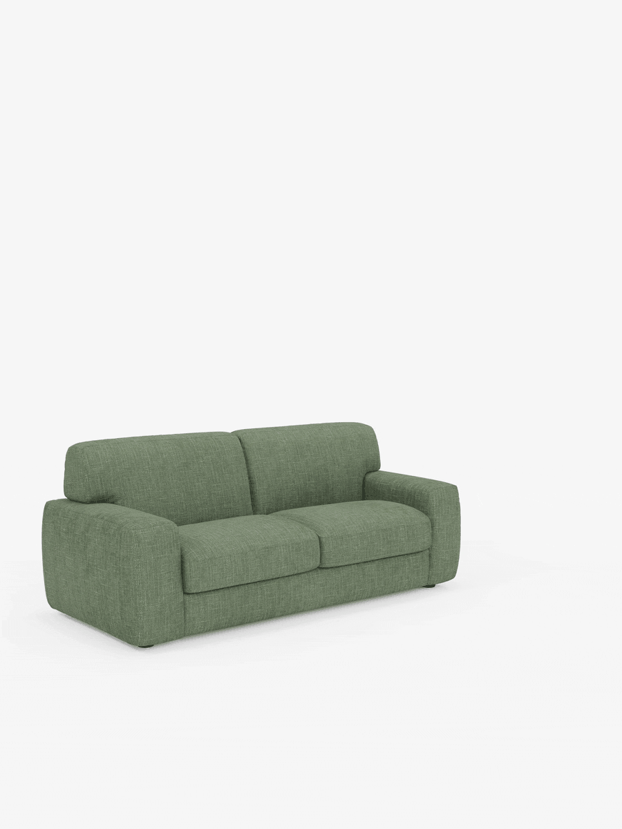 Cloud Divano letto moderno con materasso alto 17 cm - 2 posti e 3 posti in tessuto impermeabile