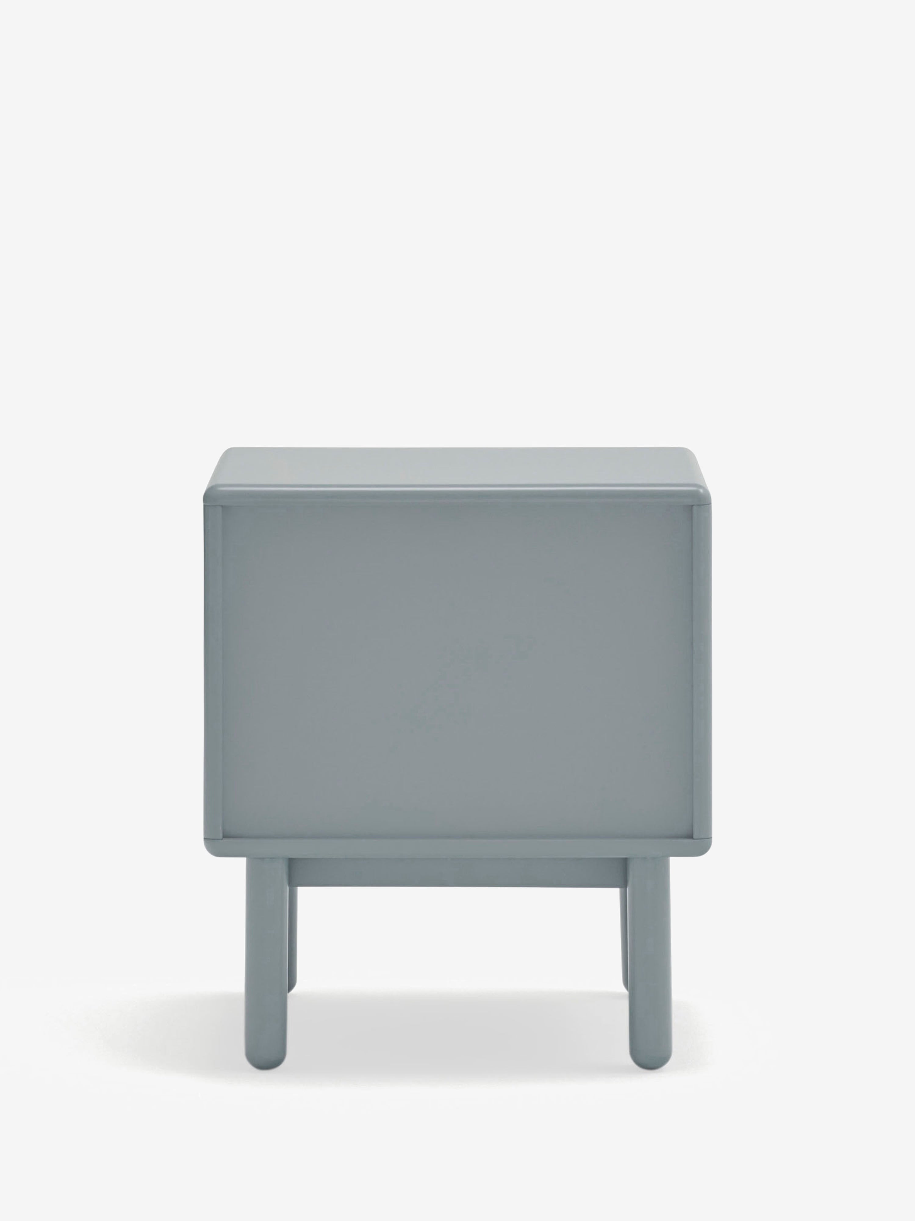 Corvo comodino in mdf laccato carta da zucchero - design moderno 48 x 55 cm