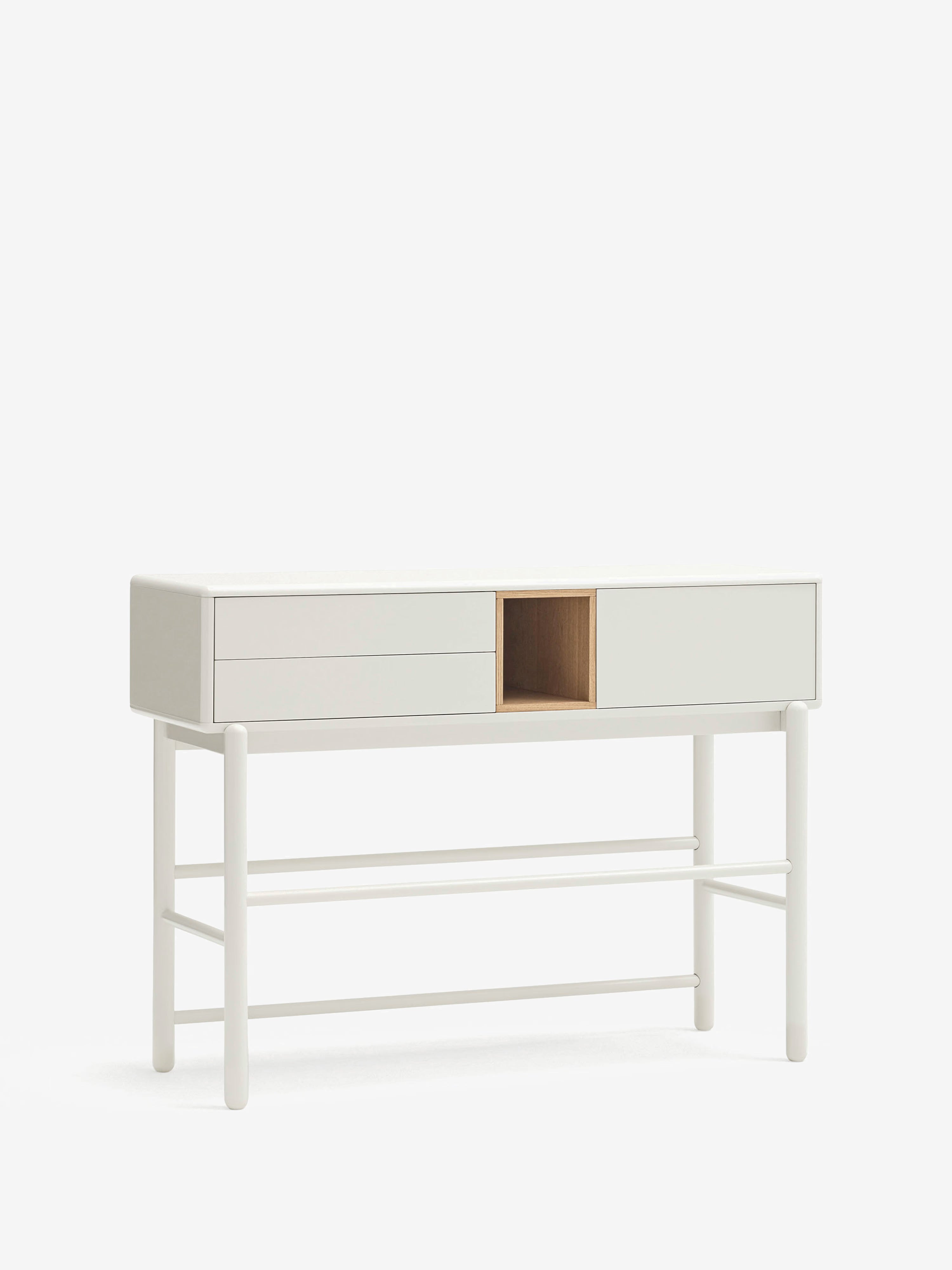 Corvo consola crema para entrada y salón - 2 cajones 120 x 90 cm