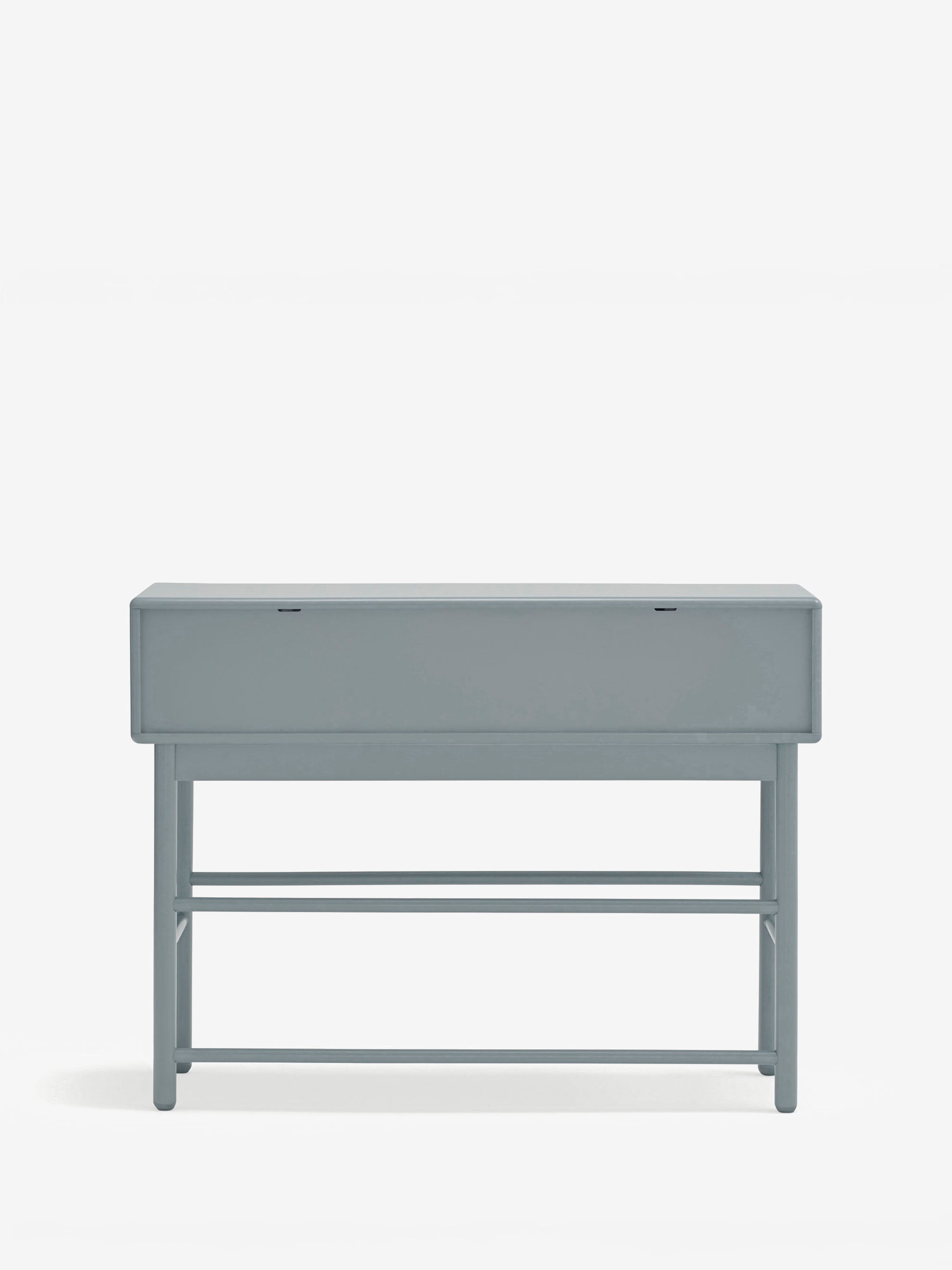 Corvo consola azul grisáceo para entrada y salón - 2 cajones 120 x 90 cm