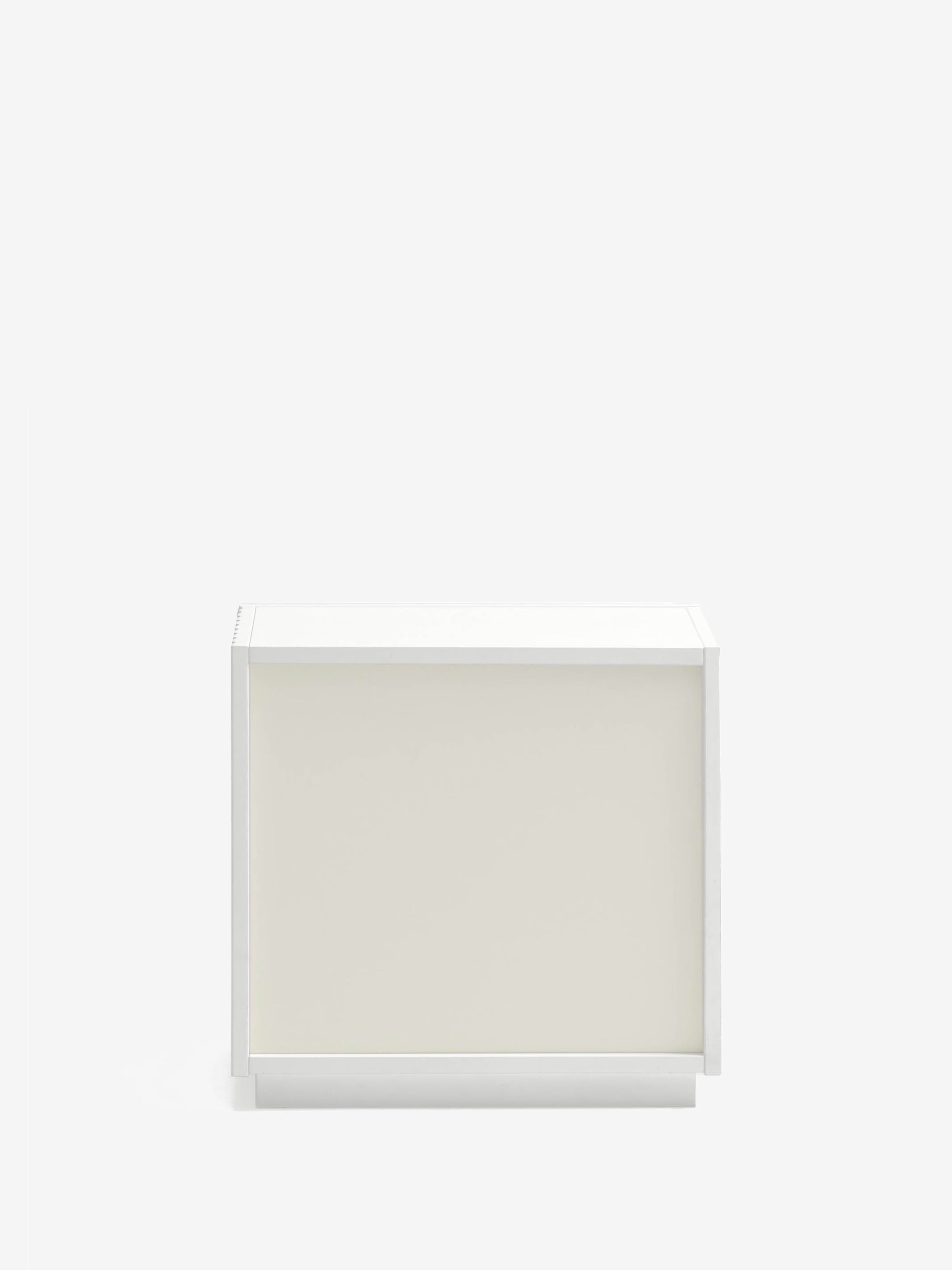 Doric comodino in mdf laccato bianco - design modern chic 52 x 50 cm