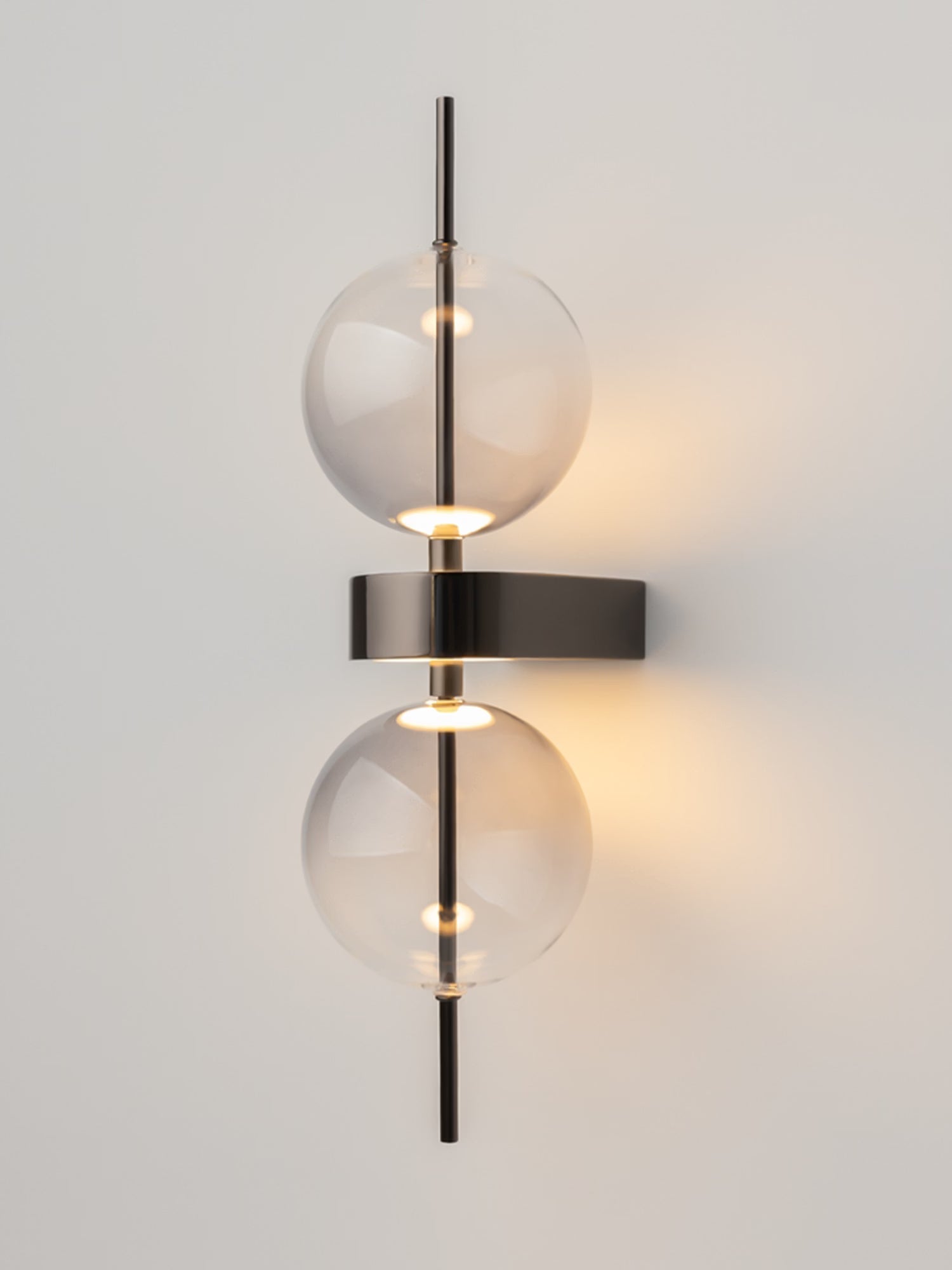 Double Moon Lámpara de pared LED decorativa de doble disco