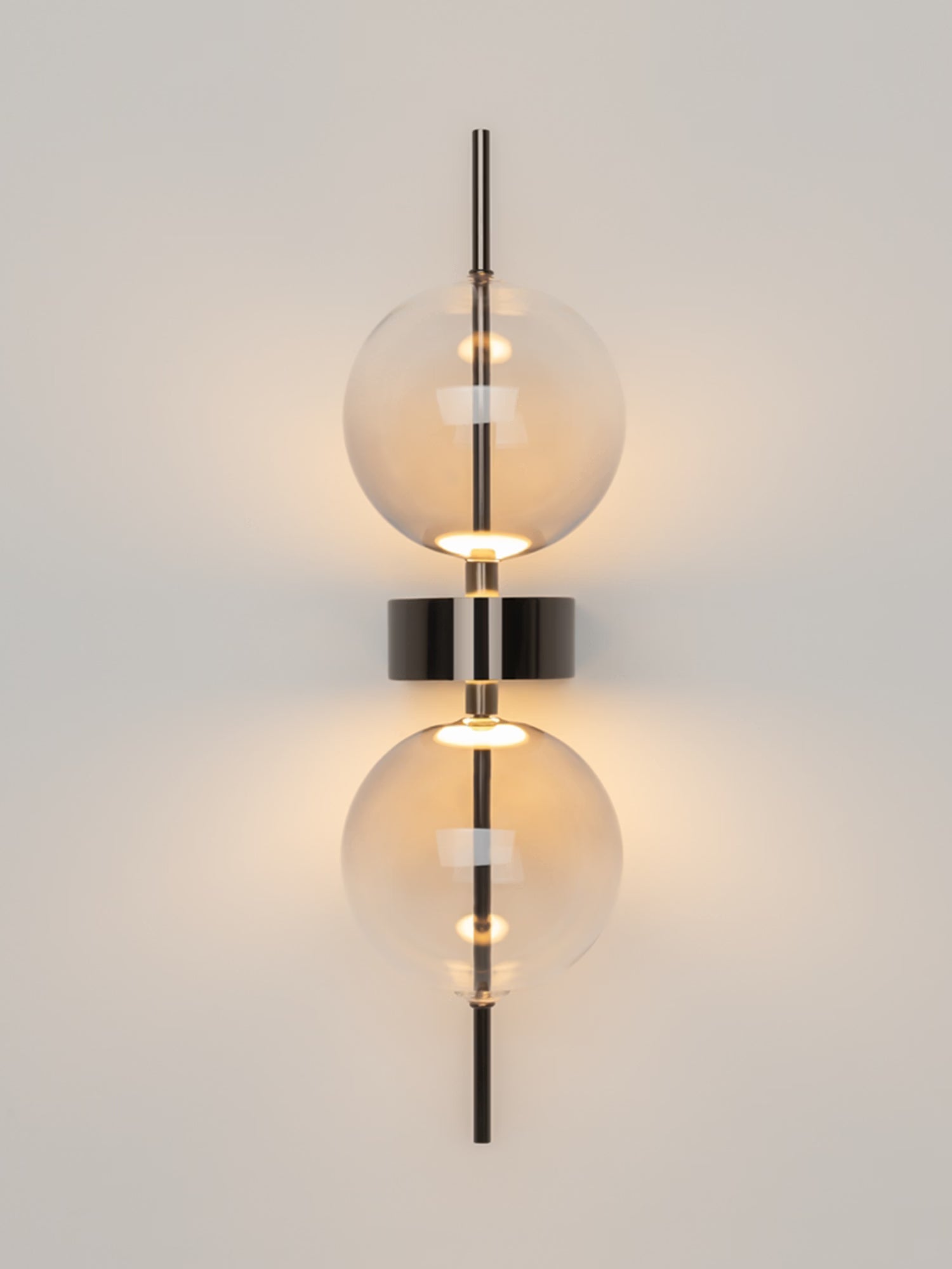 Double Moon Lámpara de pared LED decorativa de doble disco