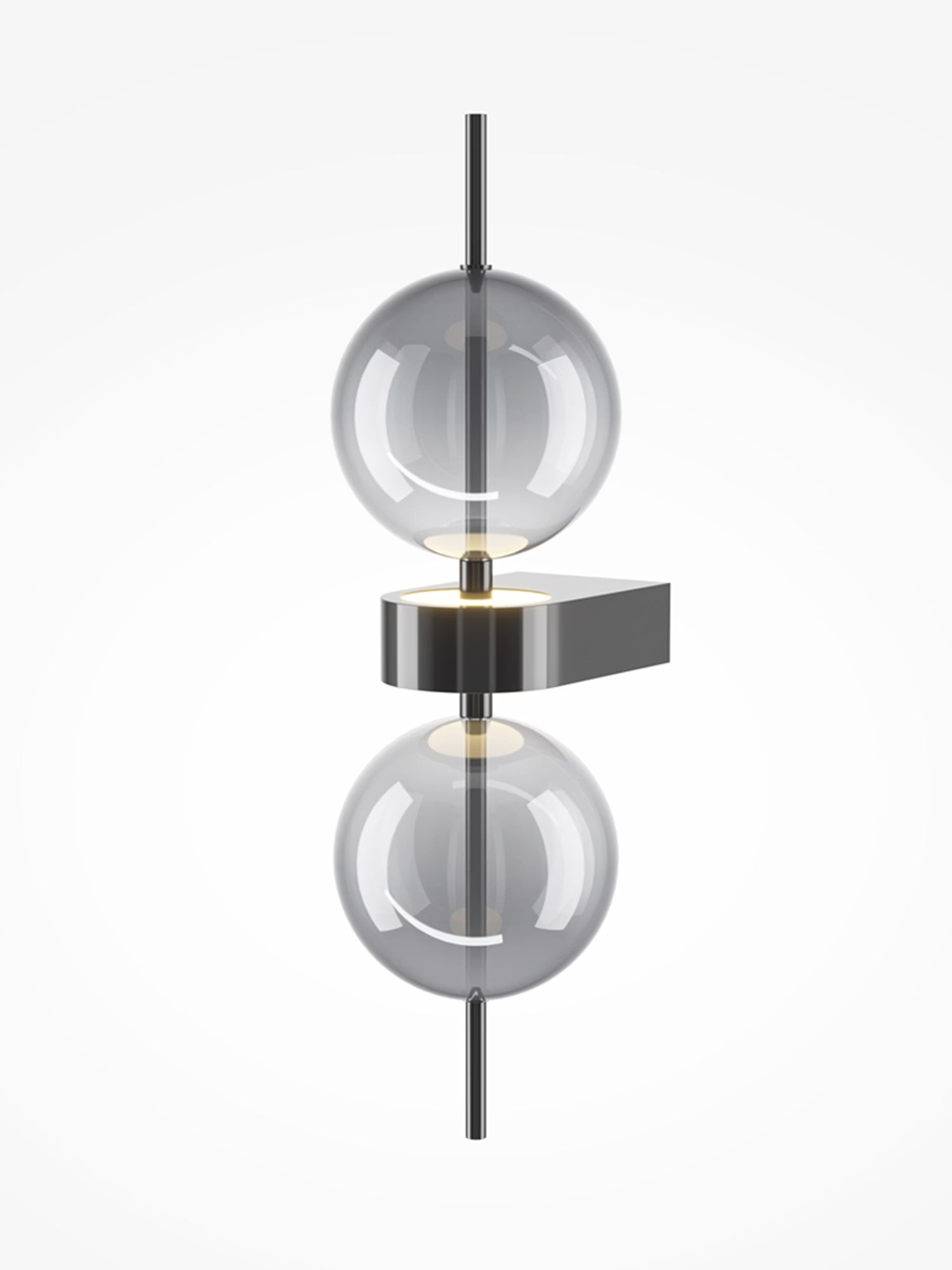 Double Moon Applique murale LED décorative à double disque