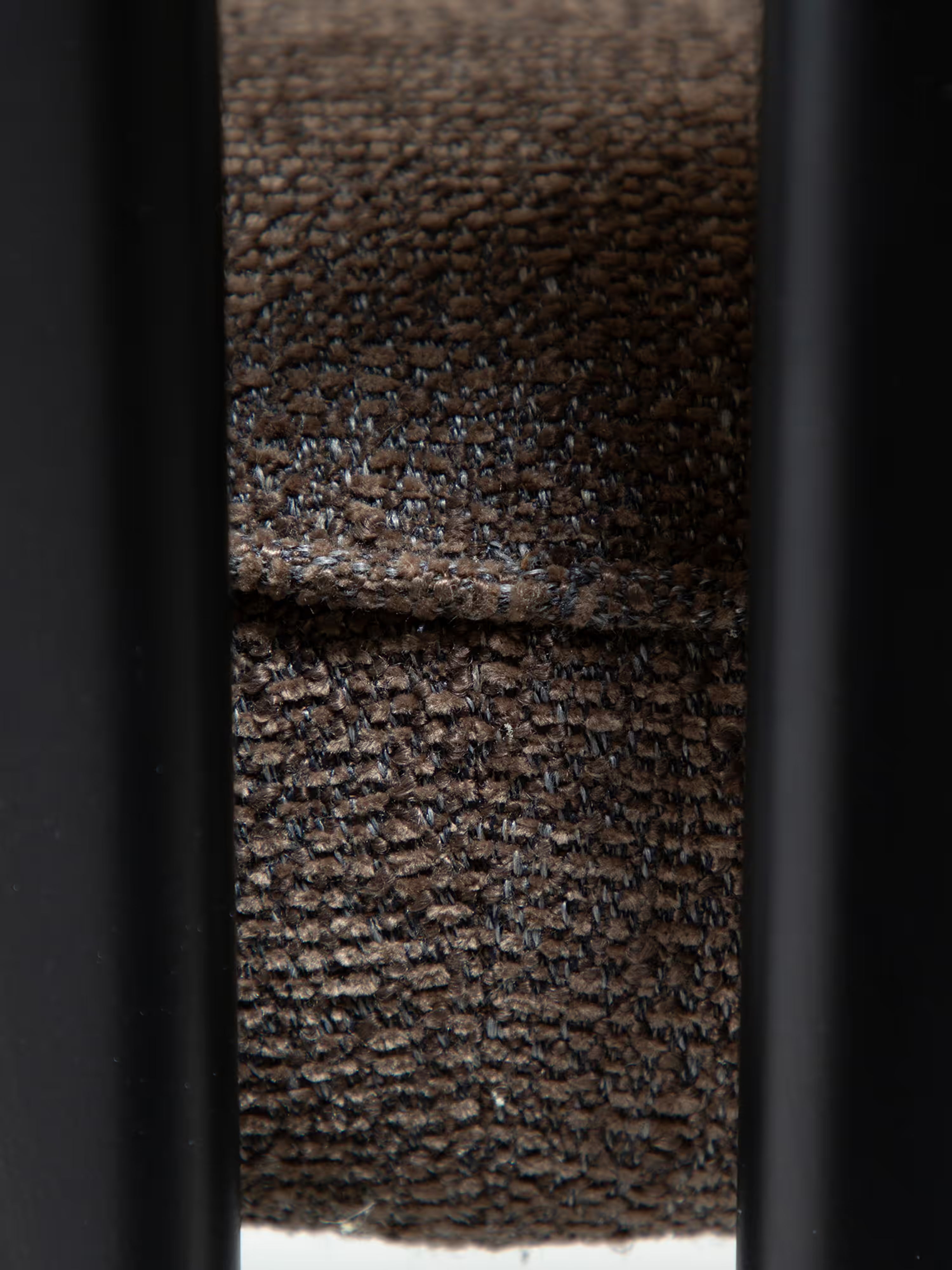 Duct Chaise en bouclé sans accoudoirs – design sculptural avec structure en métal