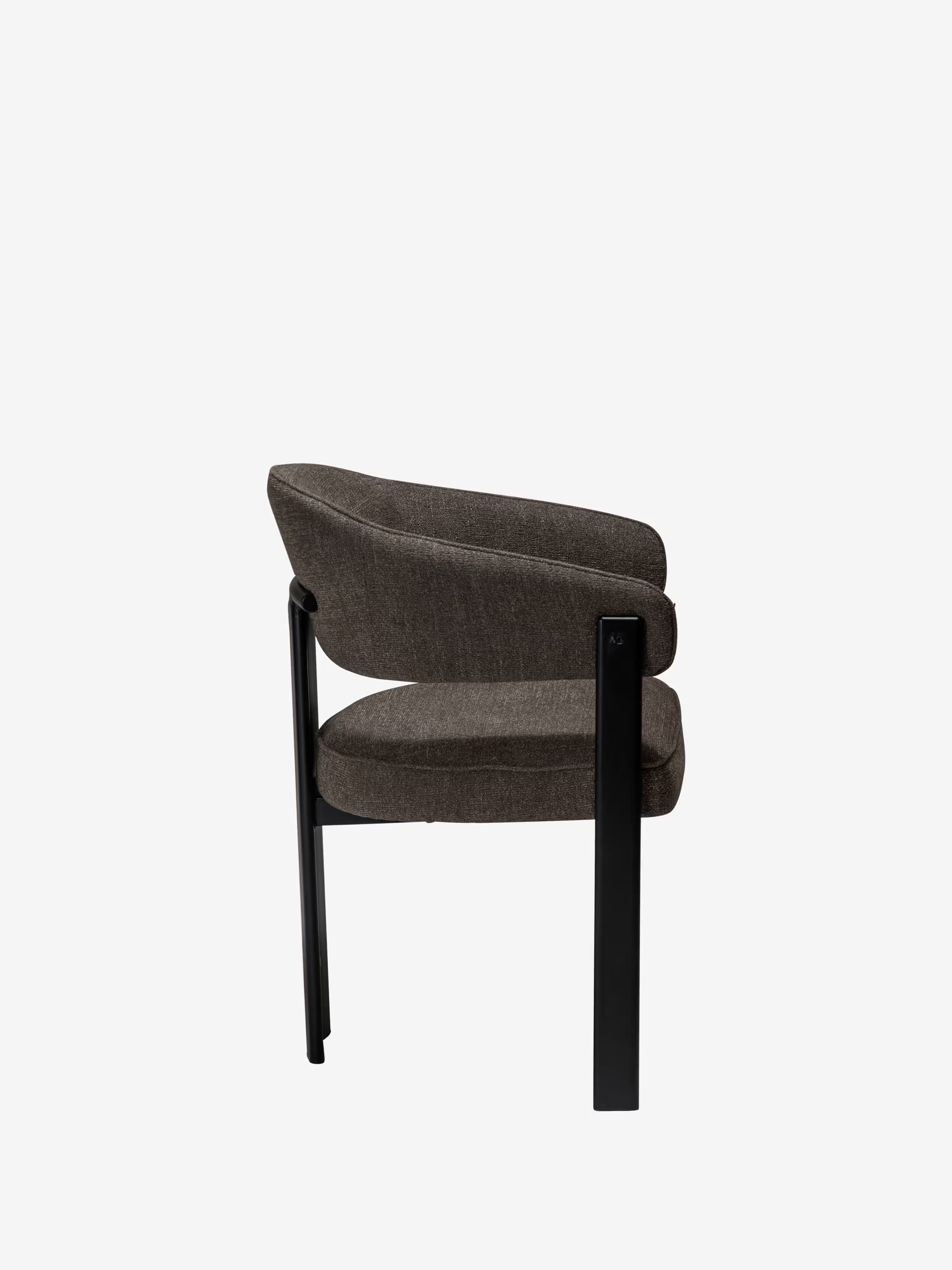 Duct Chaise avec accoudoirs élégante – design raffiné en tissu bouclé et structure en métal