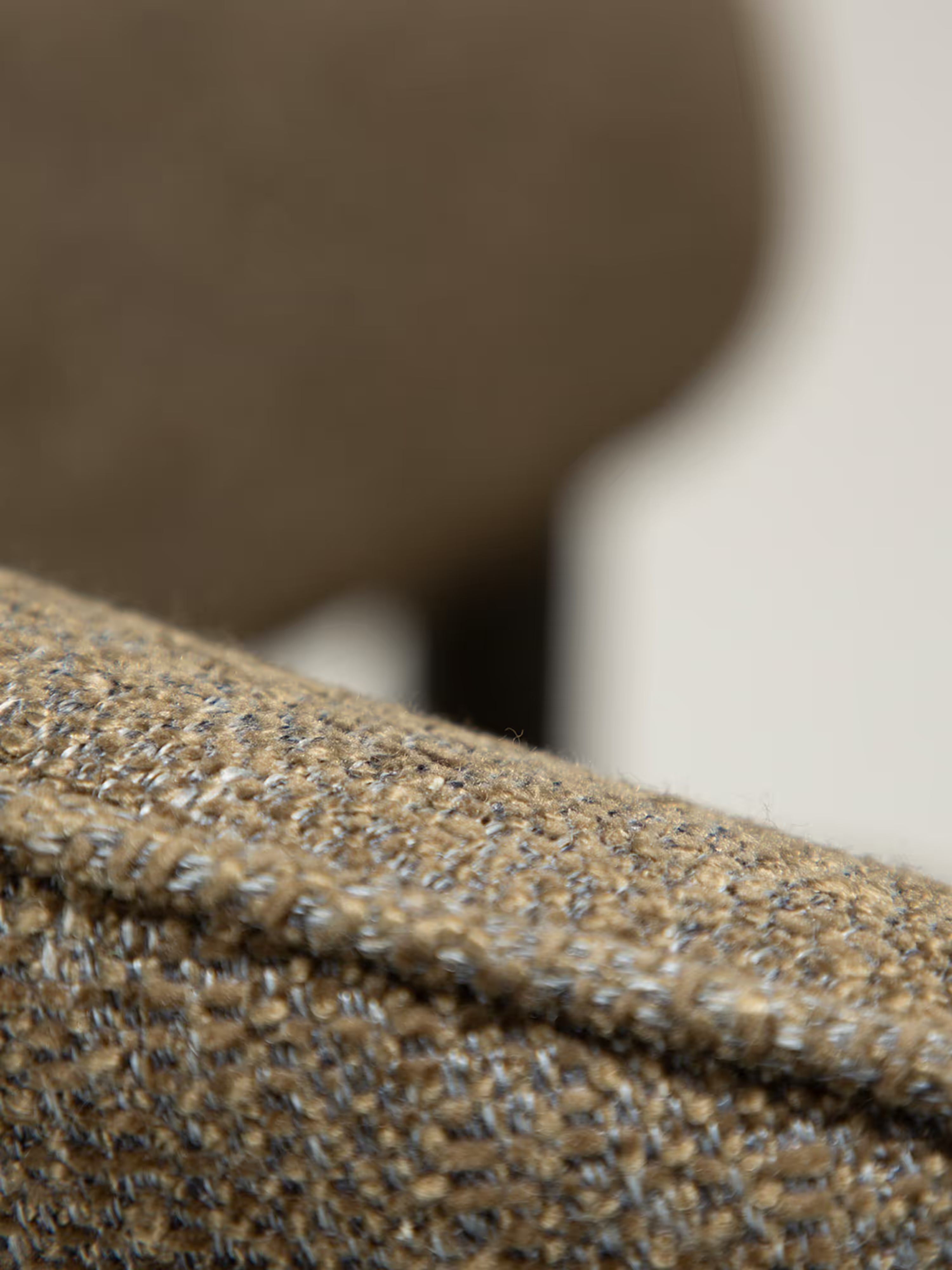 Duct Chaise avec accoudoirs élégante – design raffiné en tissu bouclé et structure en métal