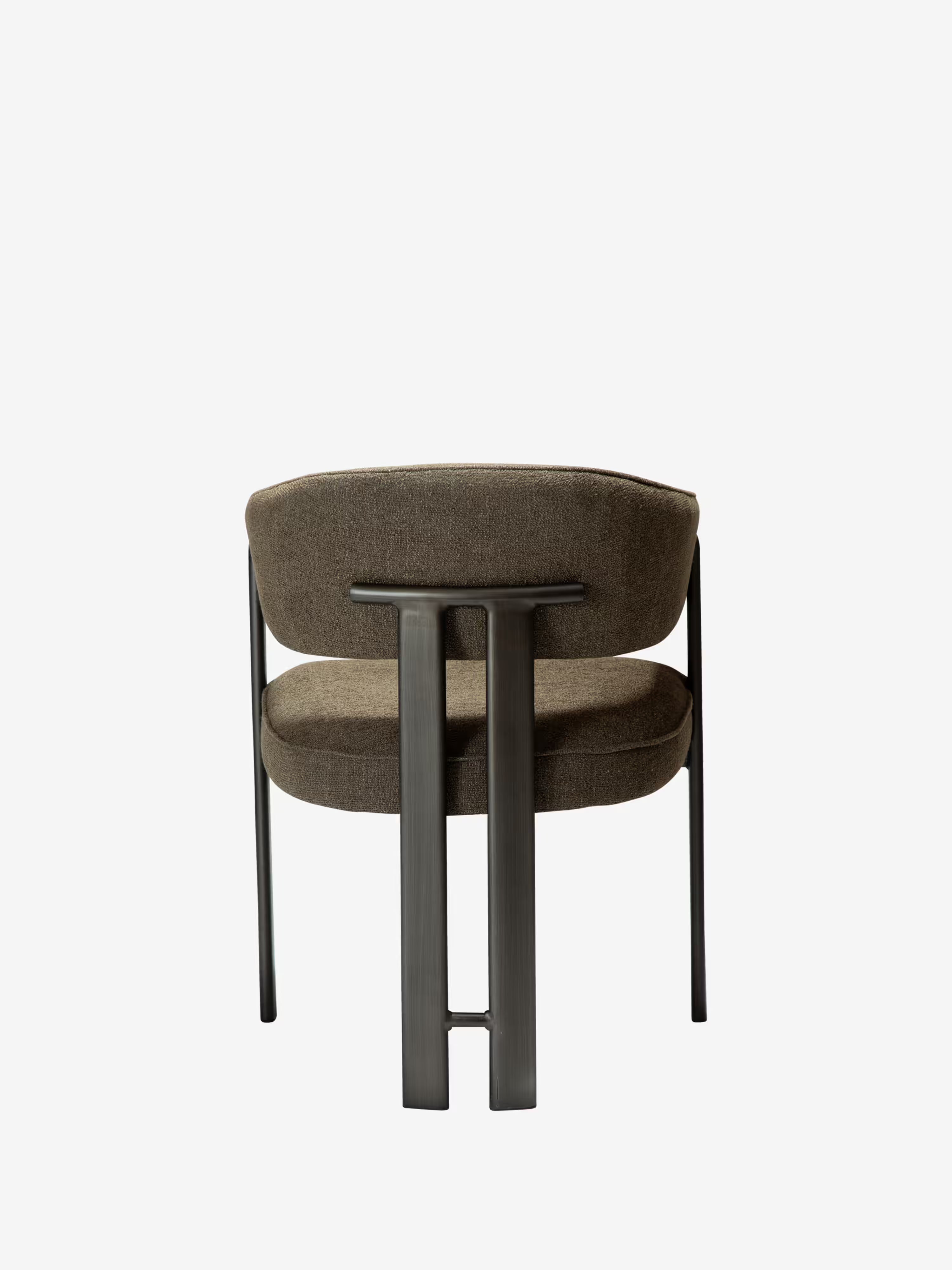 Duct Chaise avec accoudoirs élégante – design raffiné en tissu bouclé et structure en métal