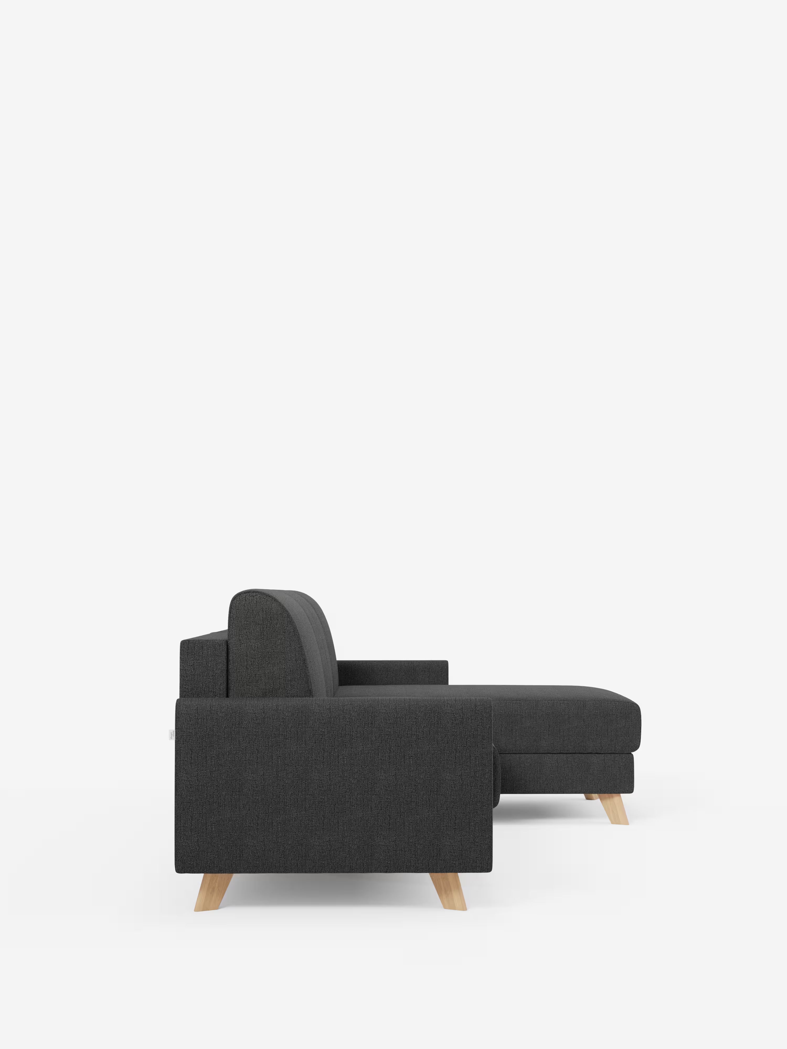 Edgar Divano letto moderno con penisola contenitore – tessuto tecnico impermeabile