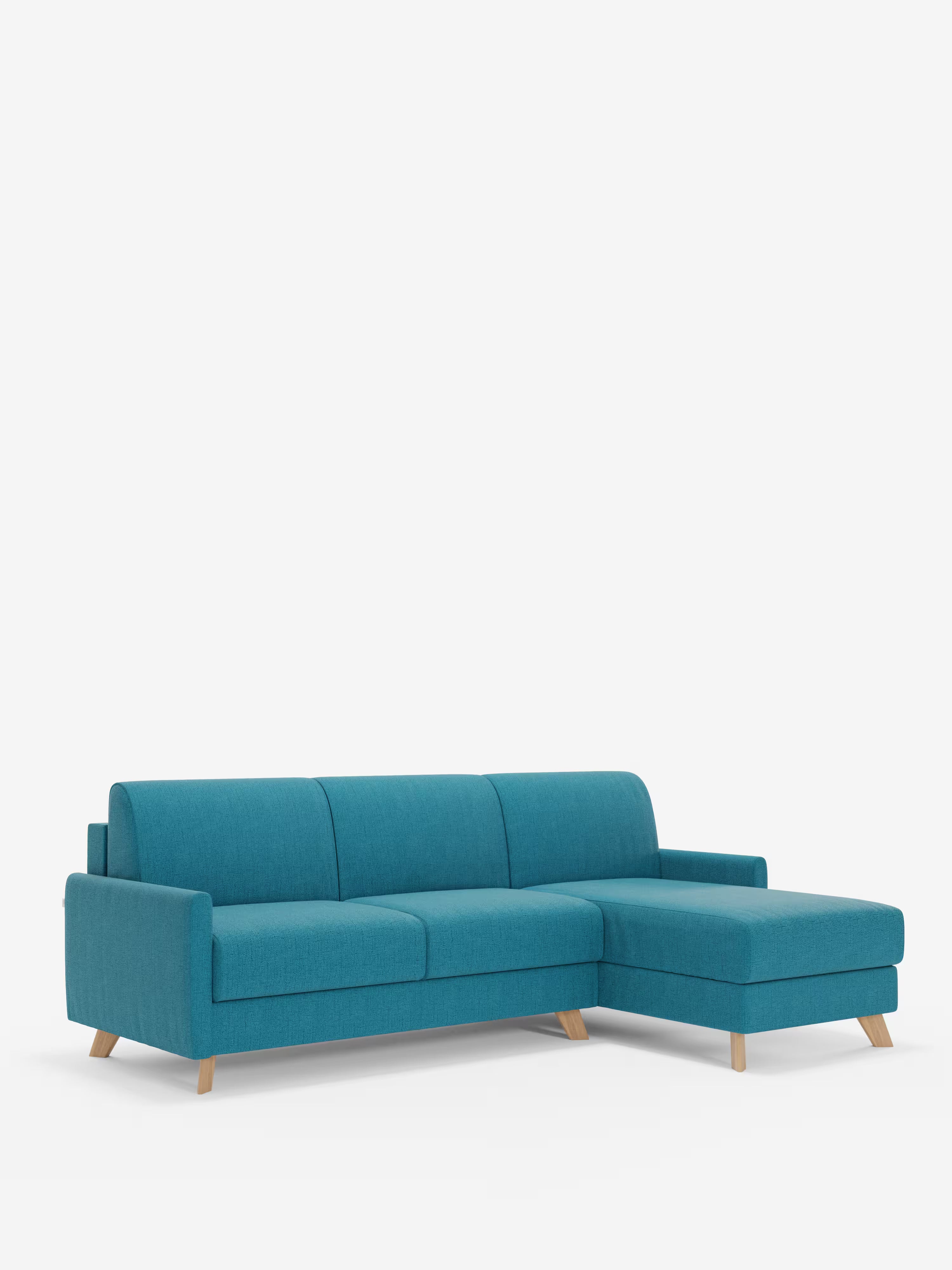Edgar Divano letto moderno con penisola contenitore – tessuto tecnico impermeabile