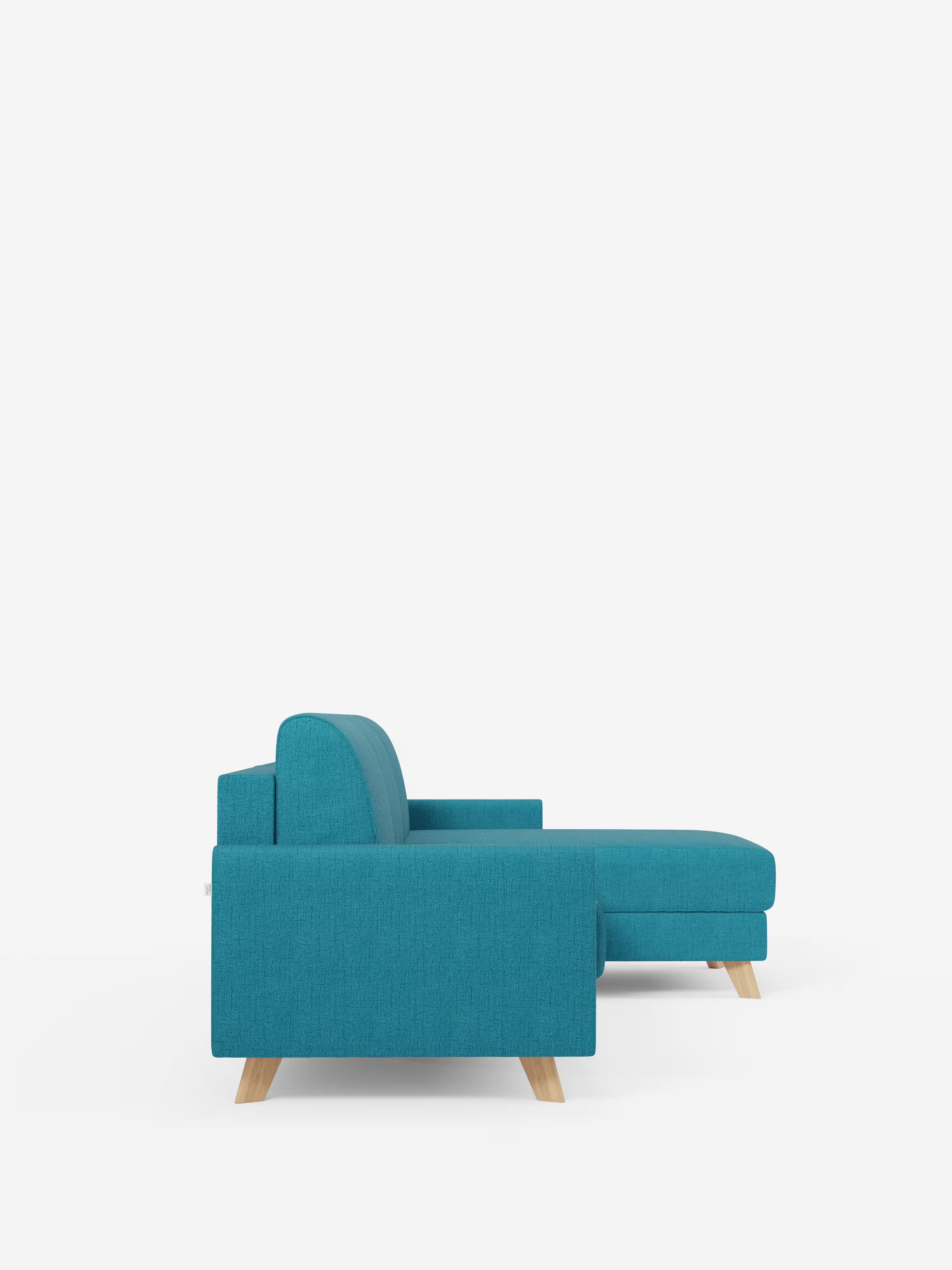 Edgar Divano letto moderno con penisola contenitore – tessuto tecnico impermeabile