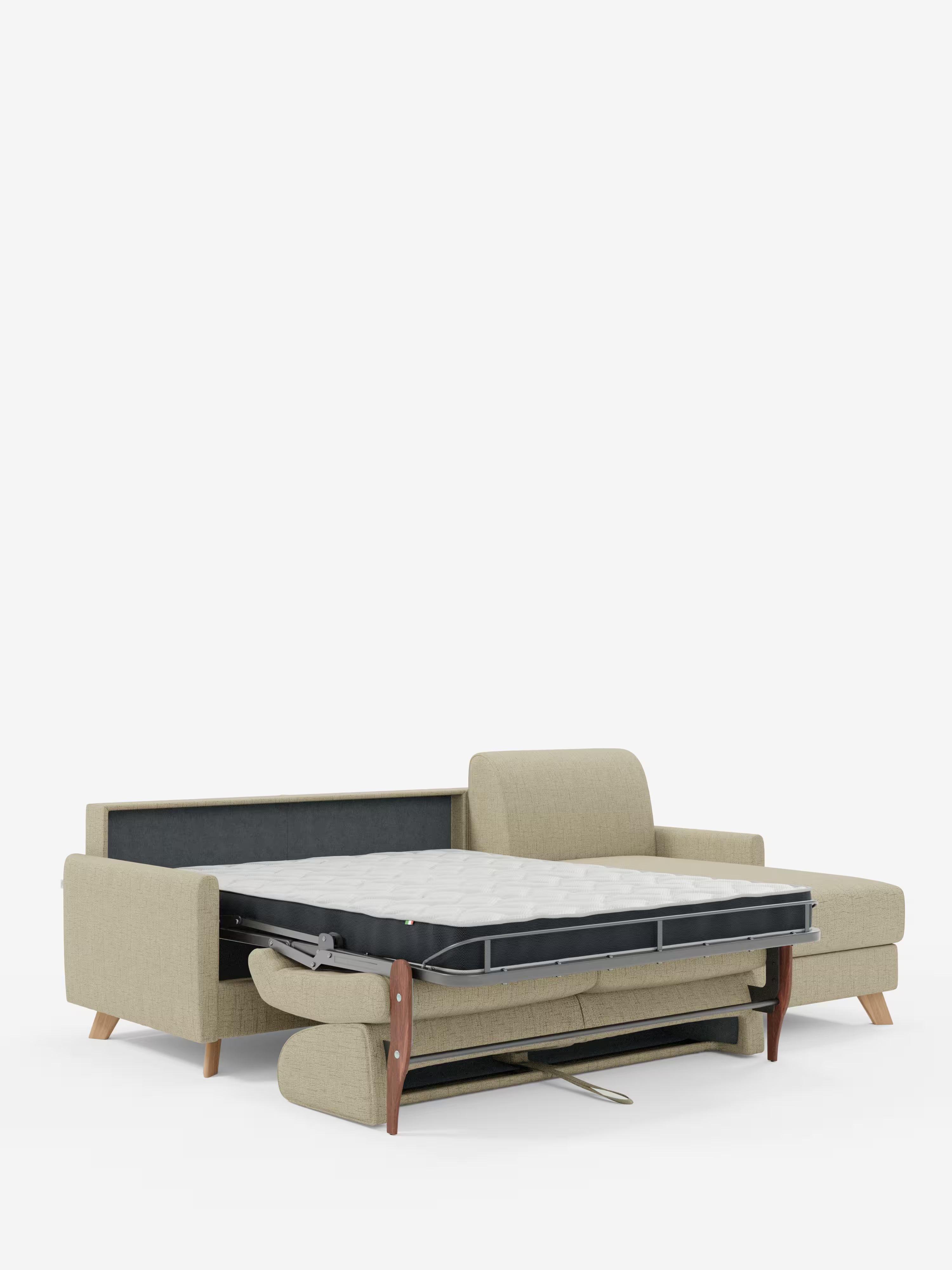 Edgar Divano letto moderno con penisola contenitore – tessuto tecnico impermeabile