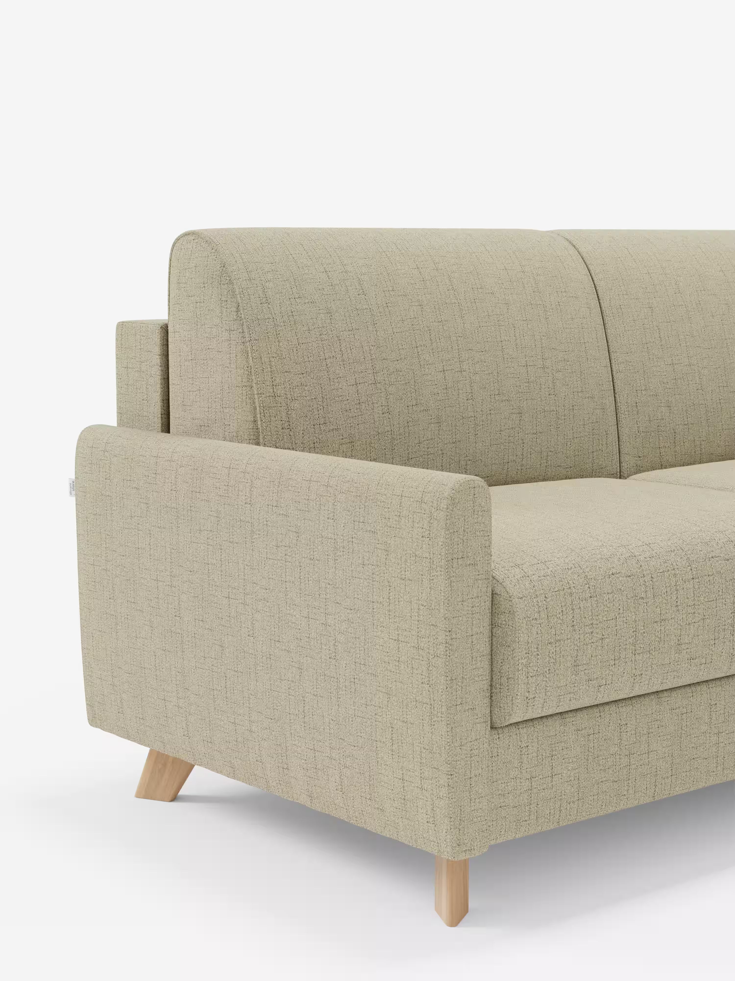 Edgar Divano letto moderno con penisola contenitore – tessuto tecnico impermeabile