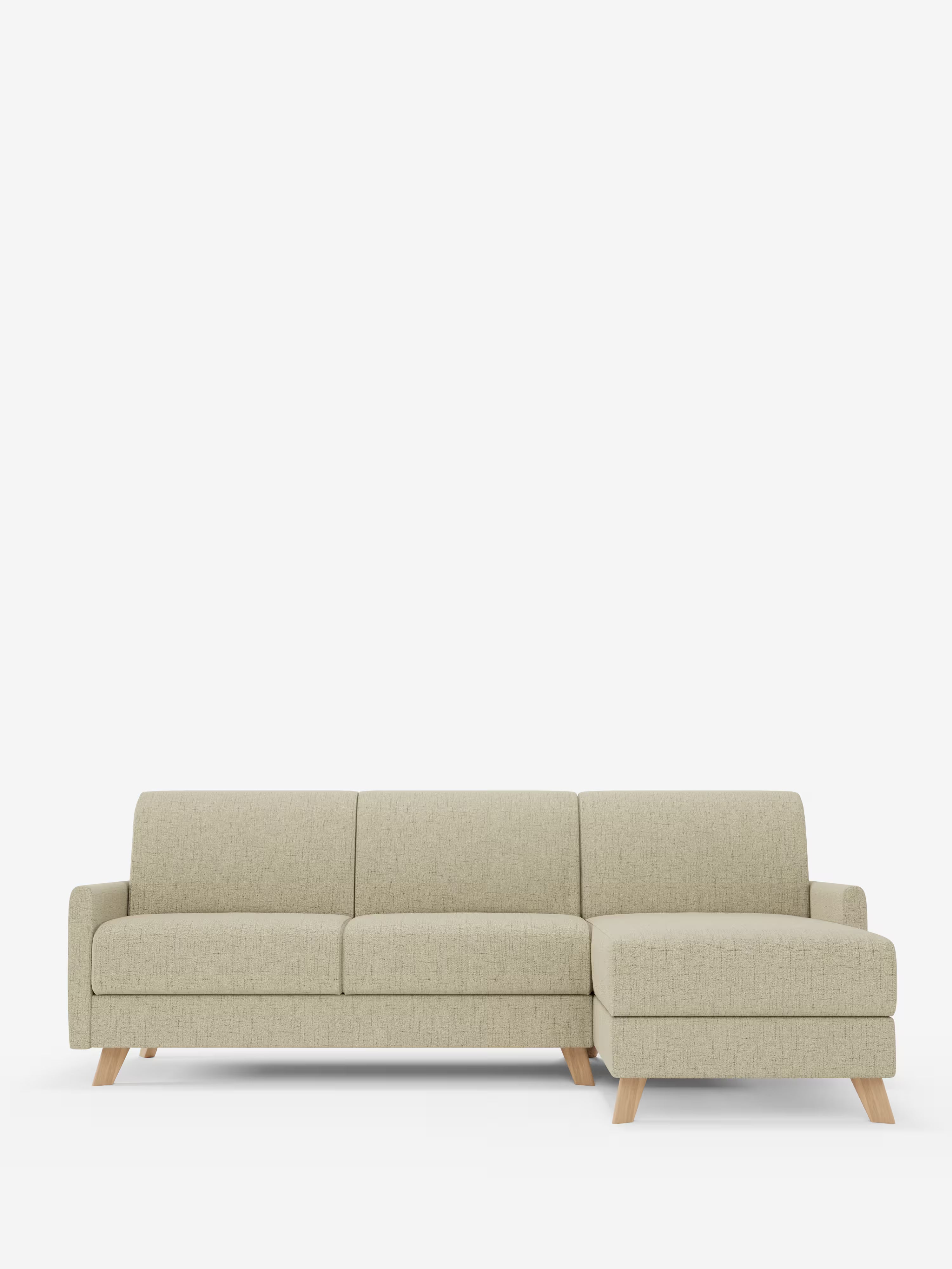 Edgar Divano letto moderno con penisola contenitore – tessuto tecnico impermeabile