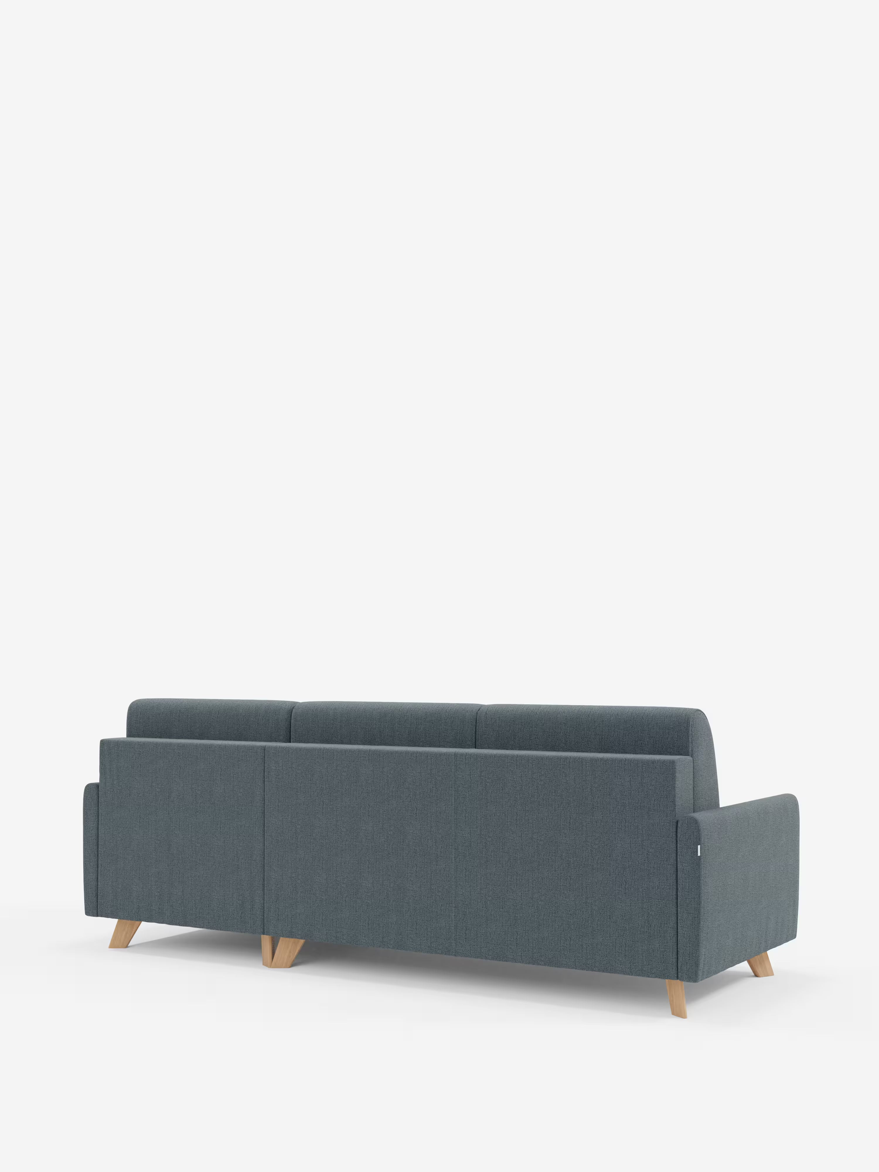 Edgar Divano letto moderno con penisola contenitore – tessuto tecnico impermeabile