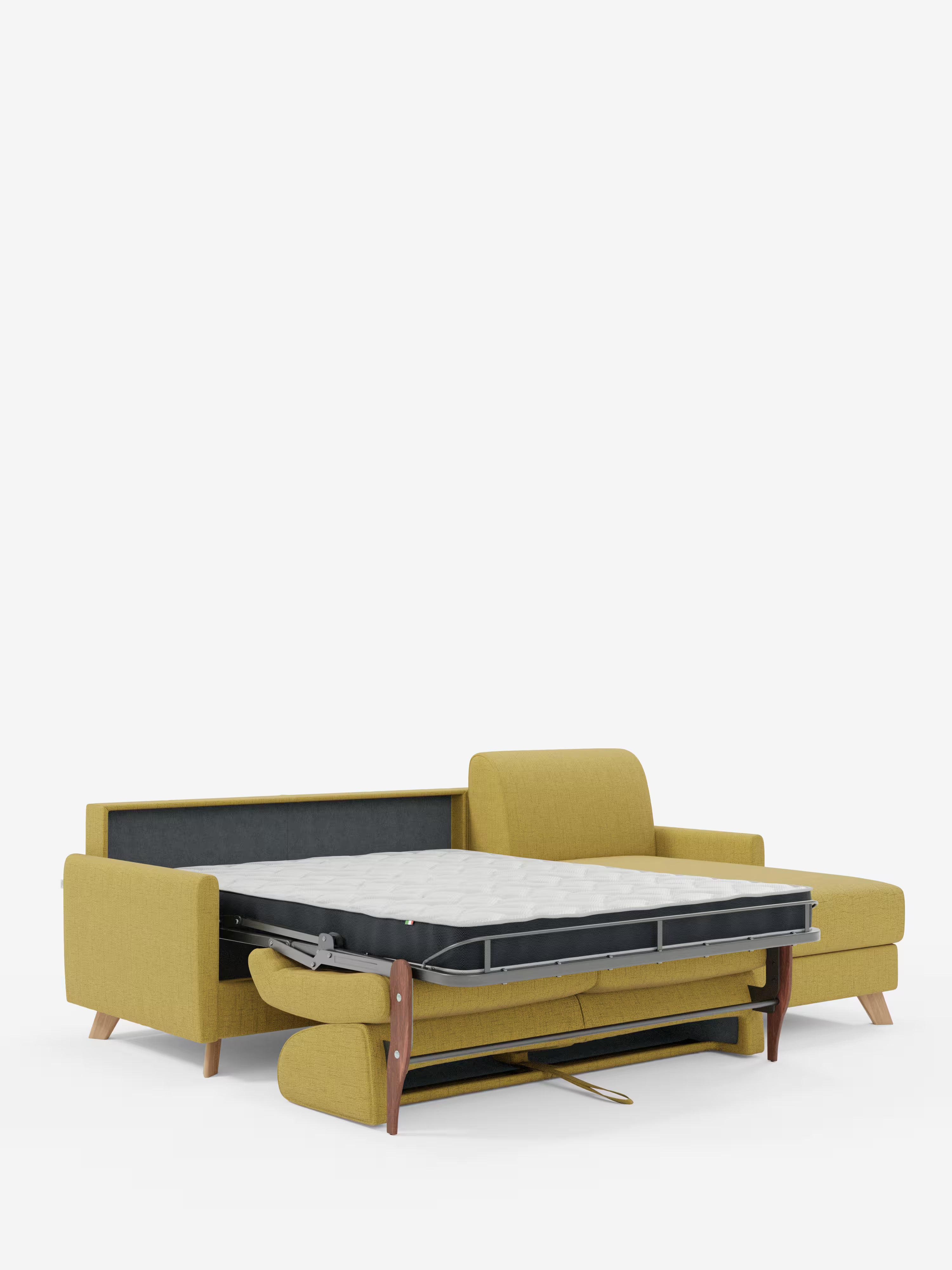 Edgar Divano letto moderno con penisola contenitore – tessuto tecnico impermeabile
