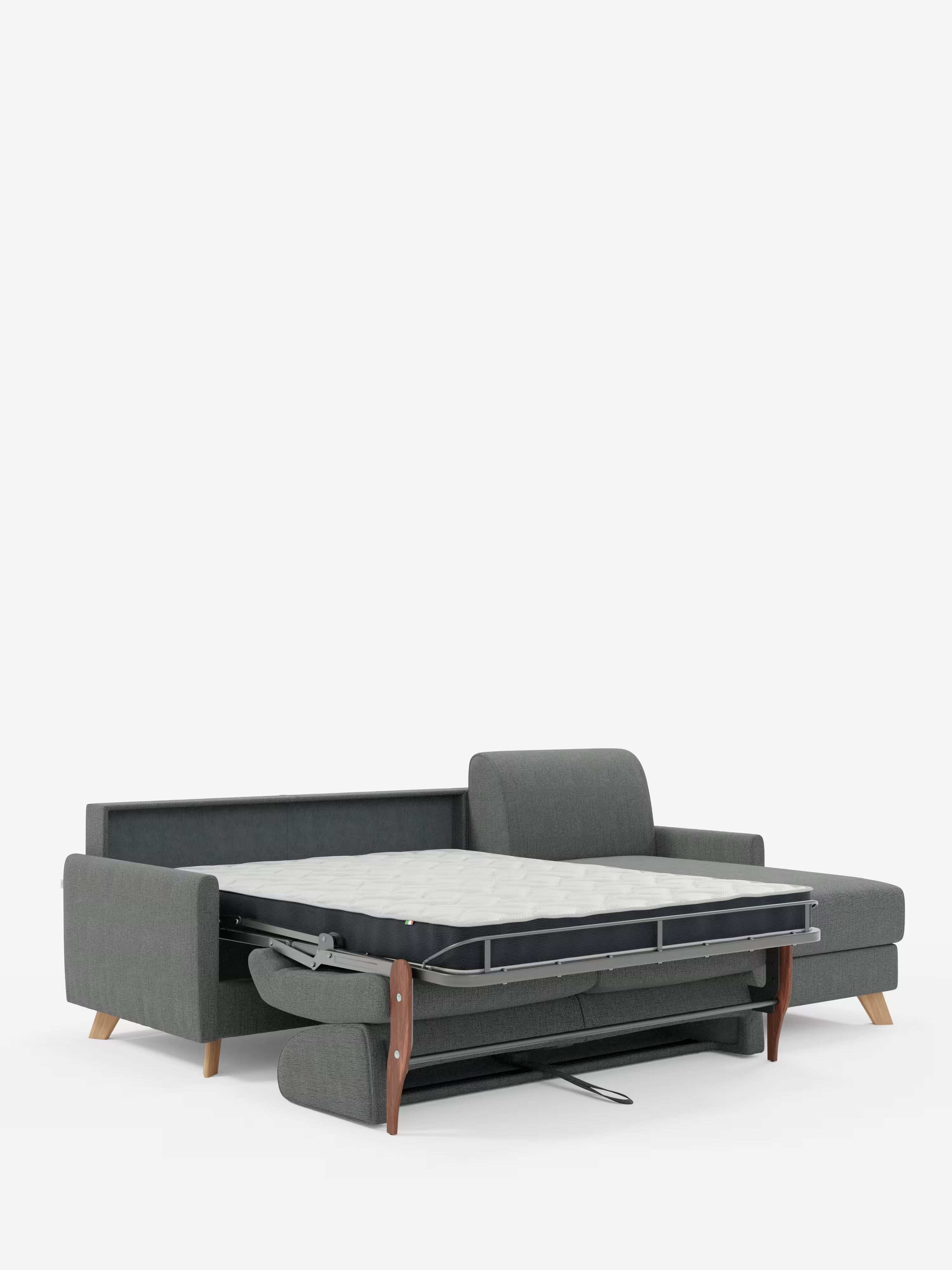 Edgar Divano letto moderno con penisola contenitore – tessuto tecnico impermeabile