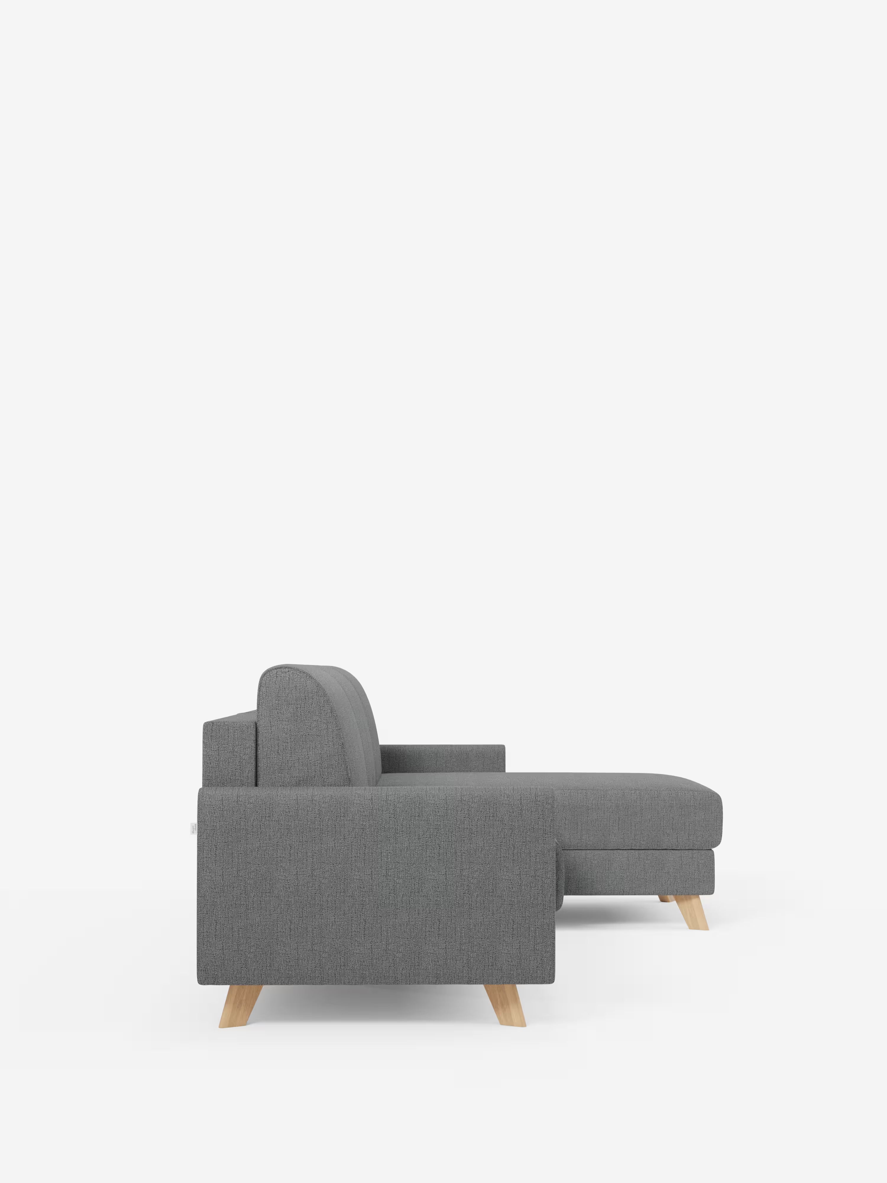 Edgar Divano letto moderno con penisola contenitore – tessuto tecnico impermeabile