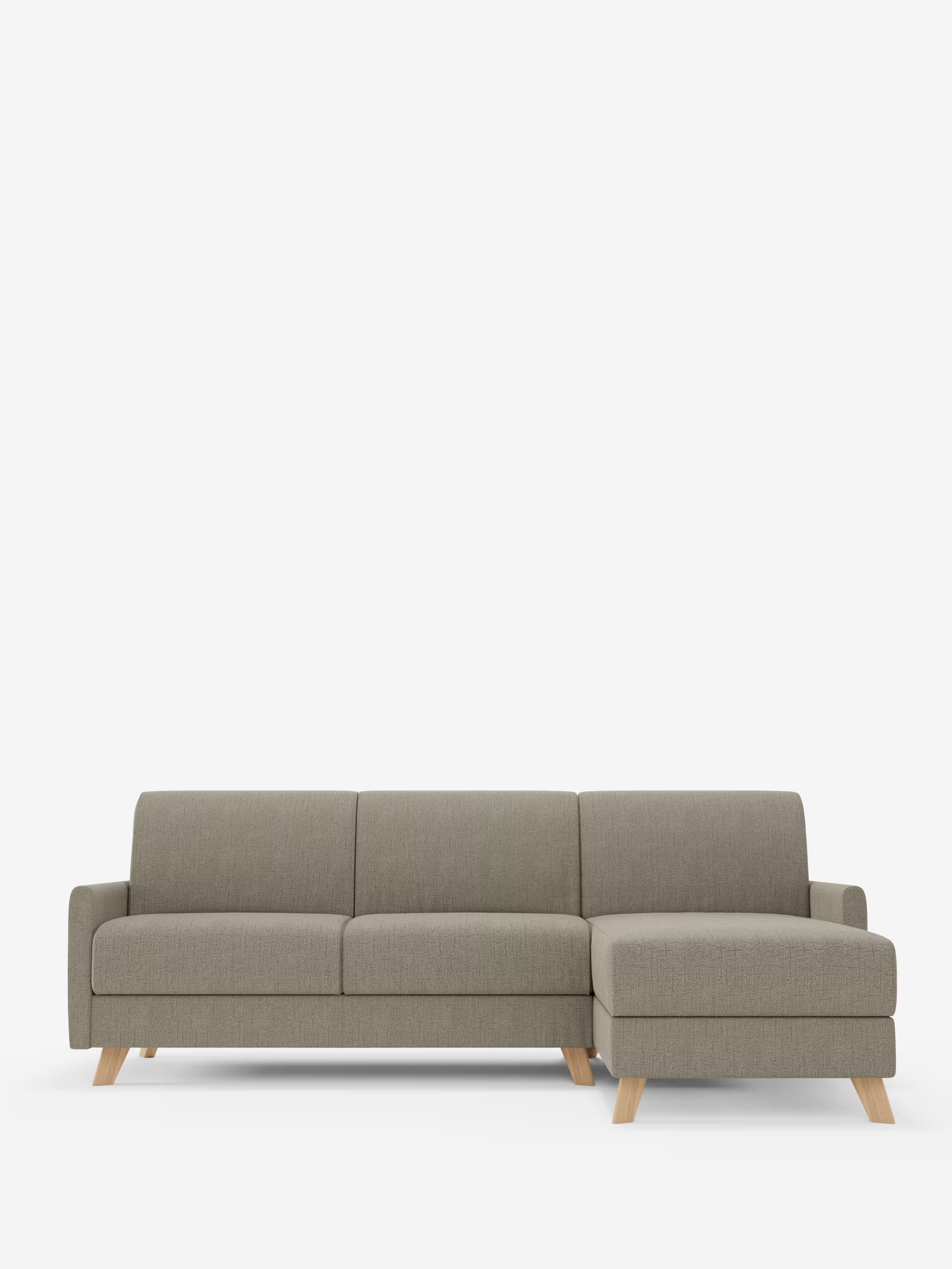 Edgar Divano letto moderno con penisola contenitore – tessuto tecnico impermeabile