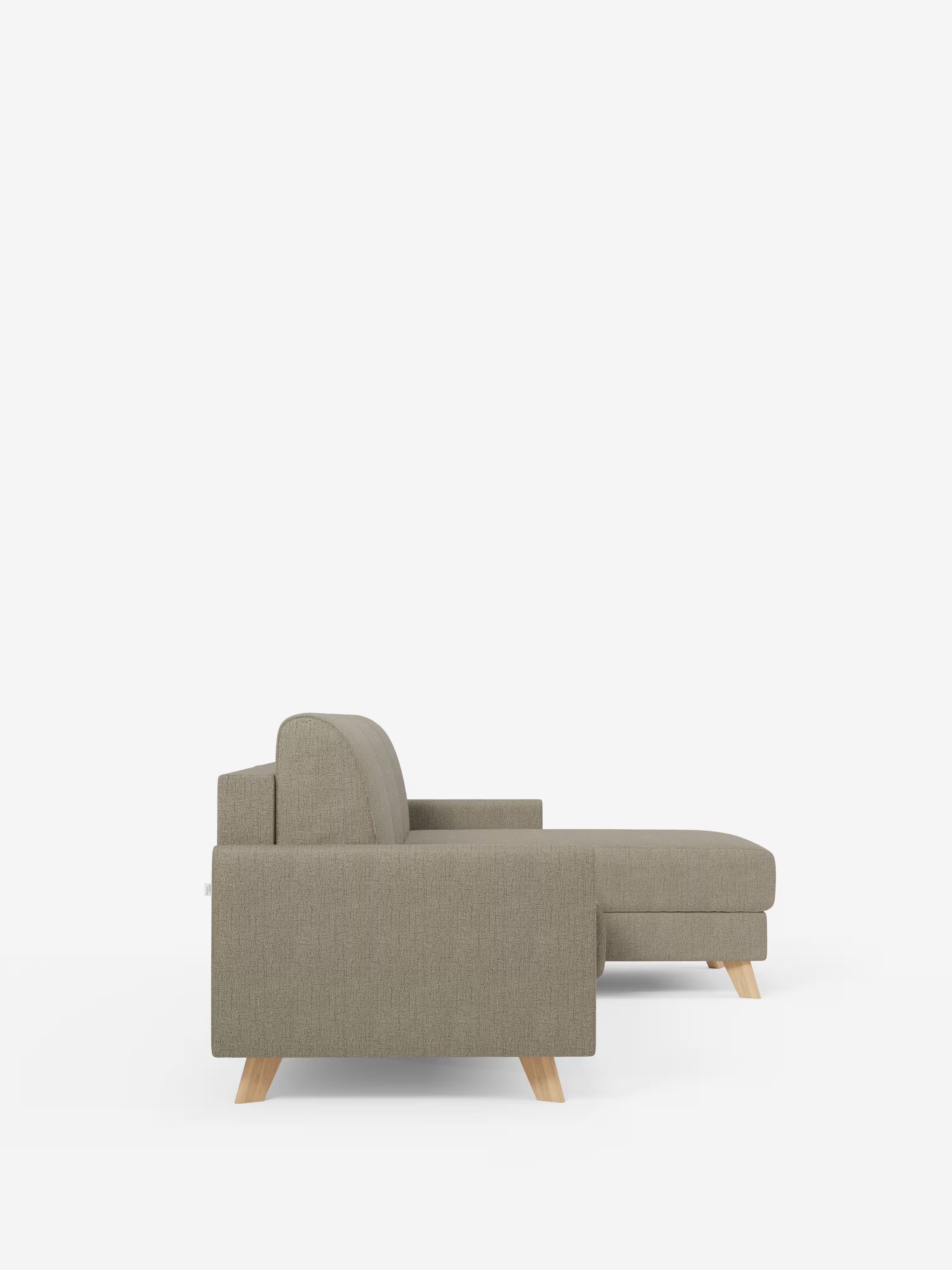 Edgar Divano letto moderno con penisola contenitore – tessuto tecnico impermeabile
