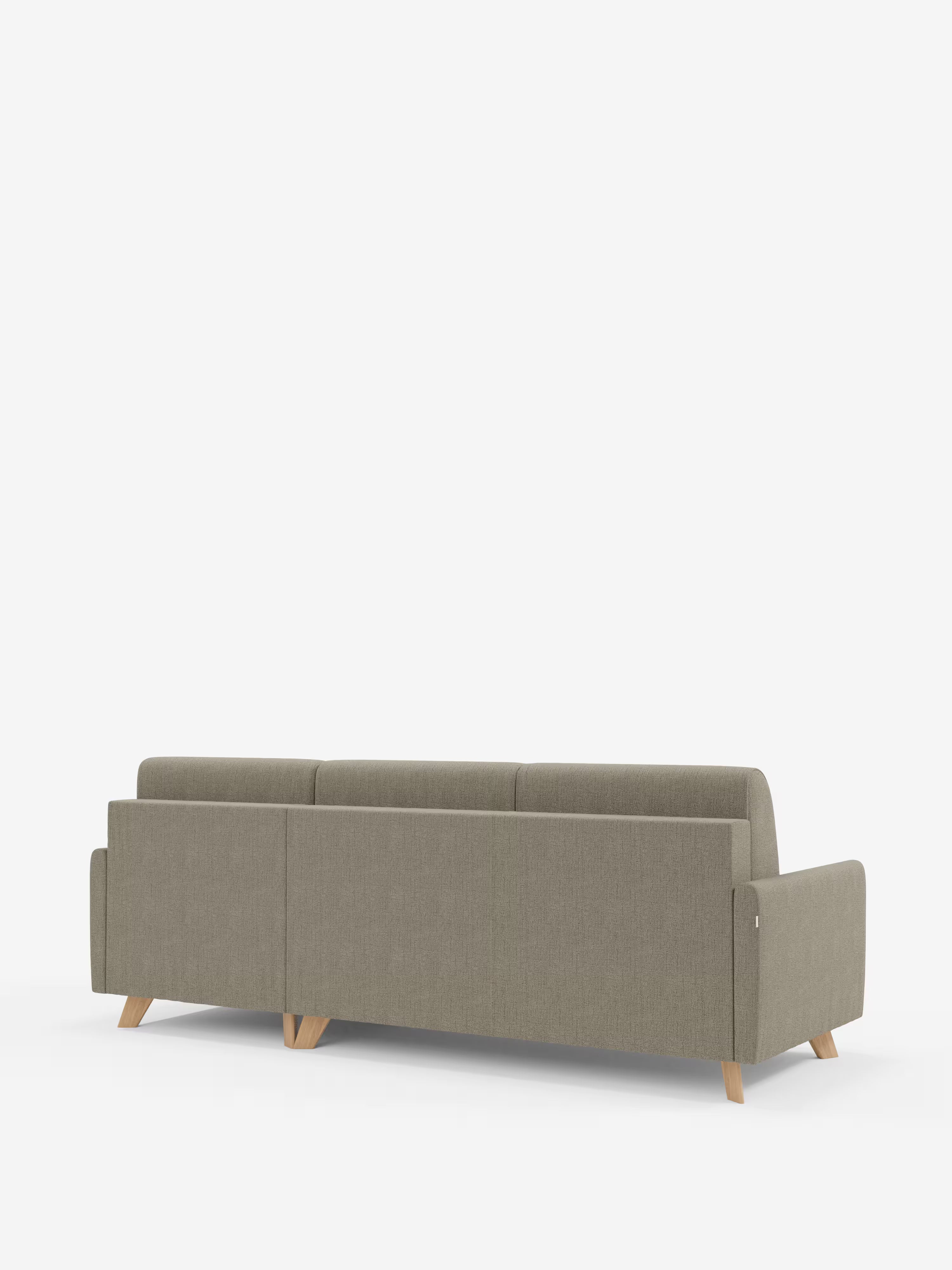 Edgar Divano letto moderno con penisola contenitore – tessuto tecnico impermeabile