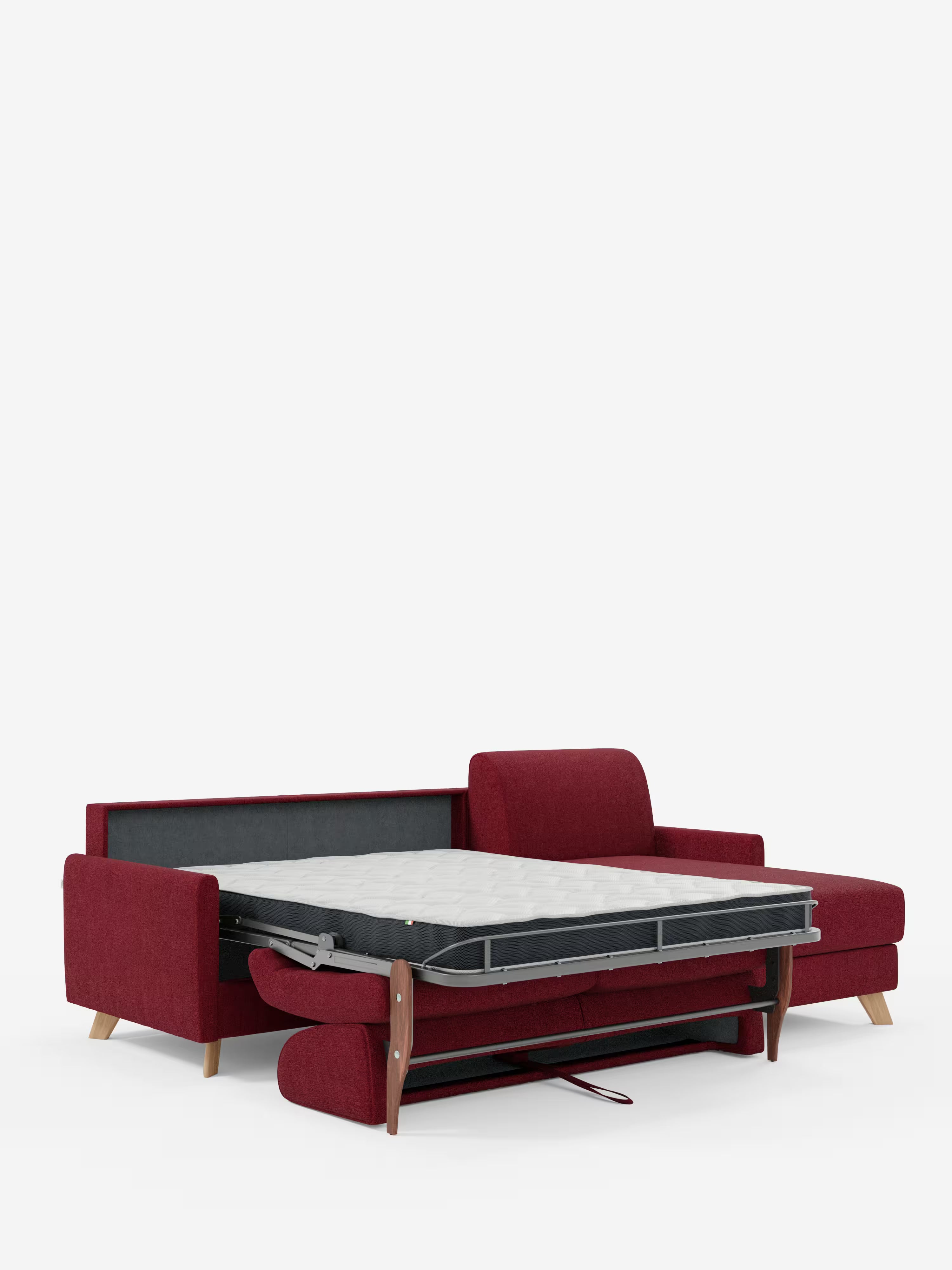 Edgar Divano letto moderno con penisola contenitore – tessuto tecnico impermeabile