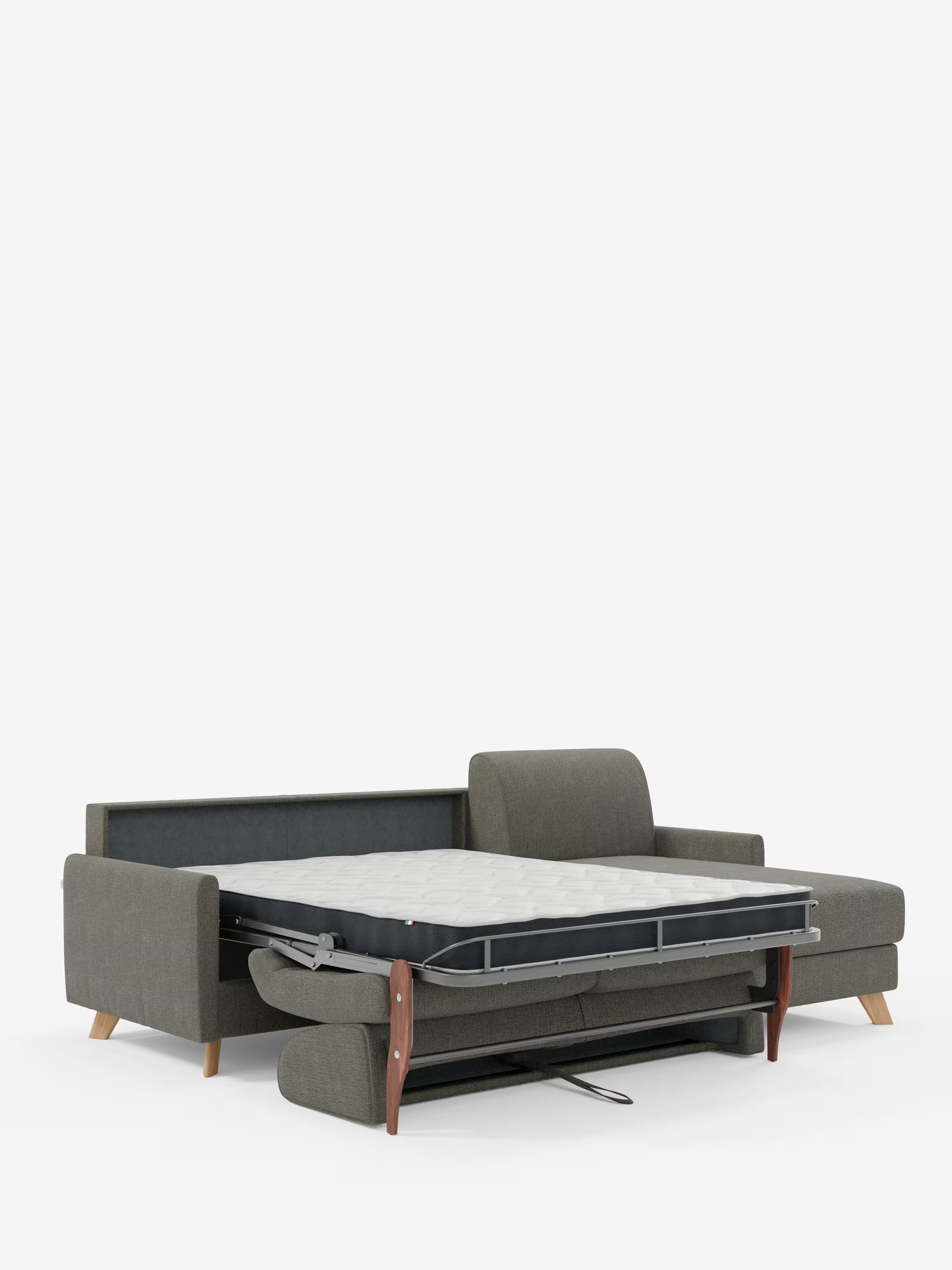 Edgar Divano letto moderno con penisola contenitore – tessuto tecnico impermeabile