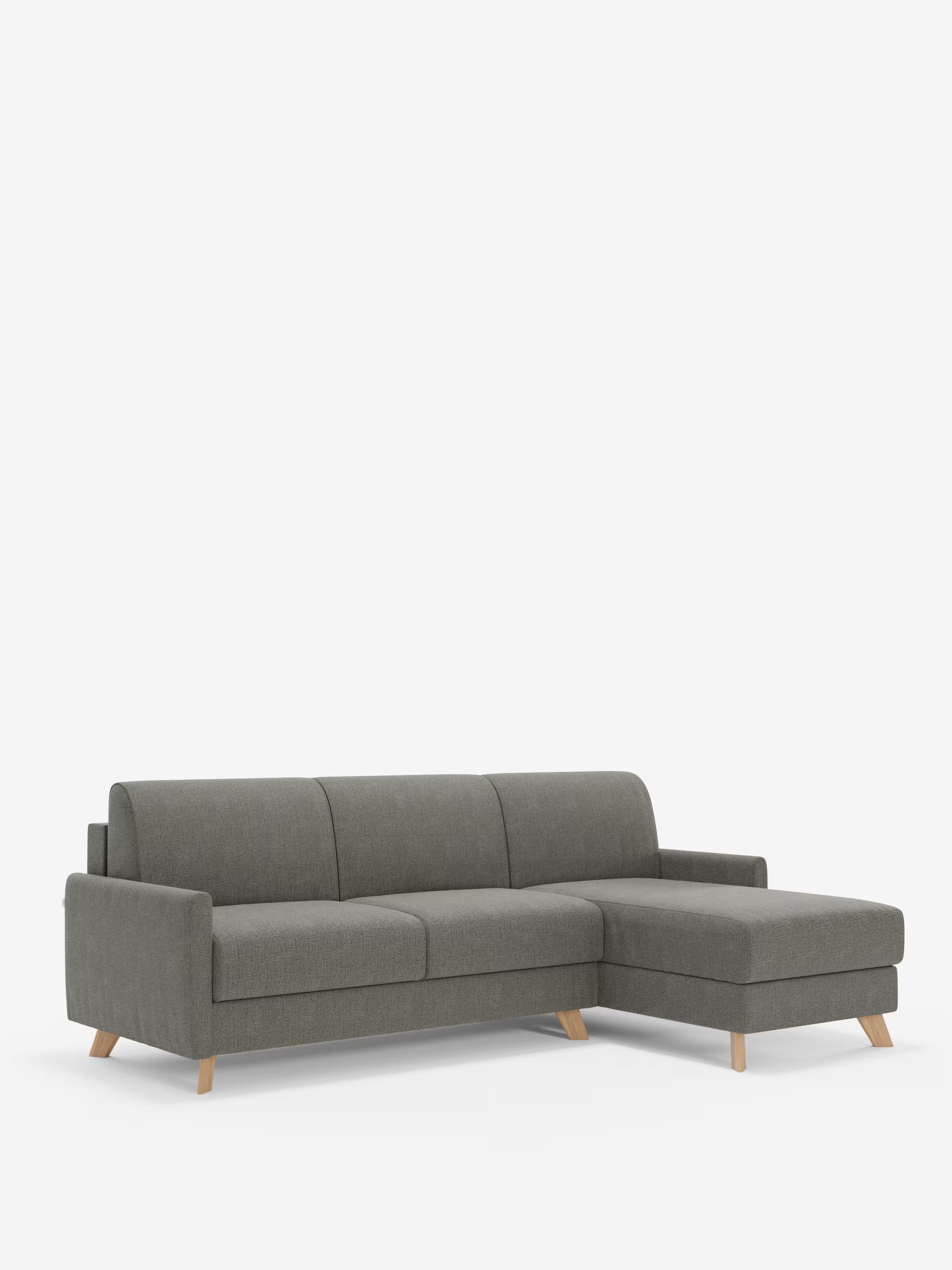 Edgar Divano letto moderno con penisola contenitore – tessuto tecnico impermeabile