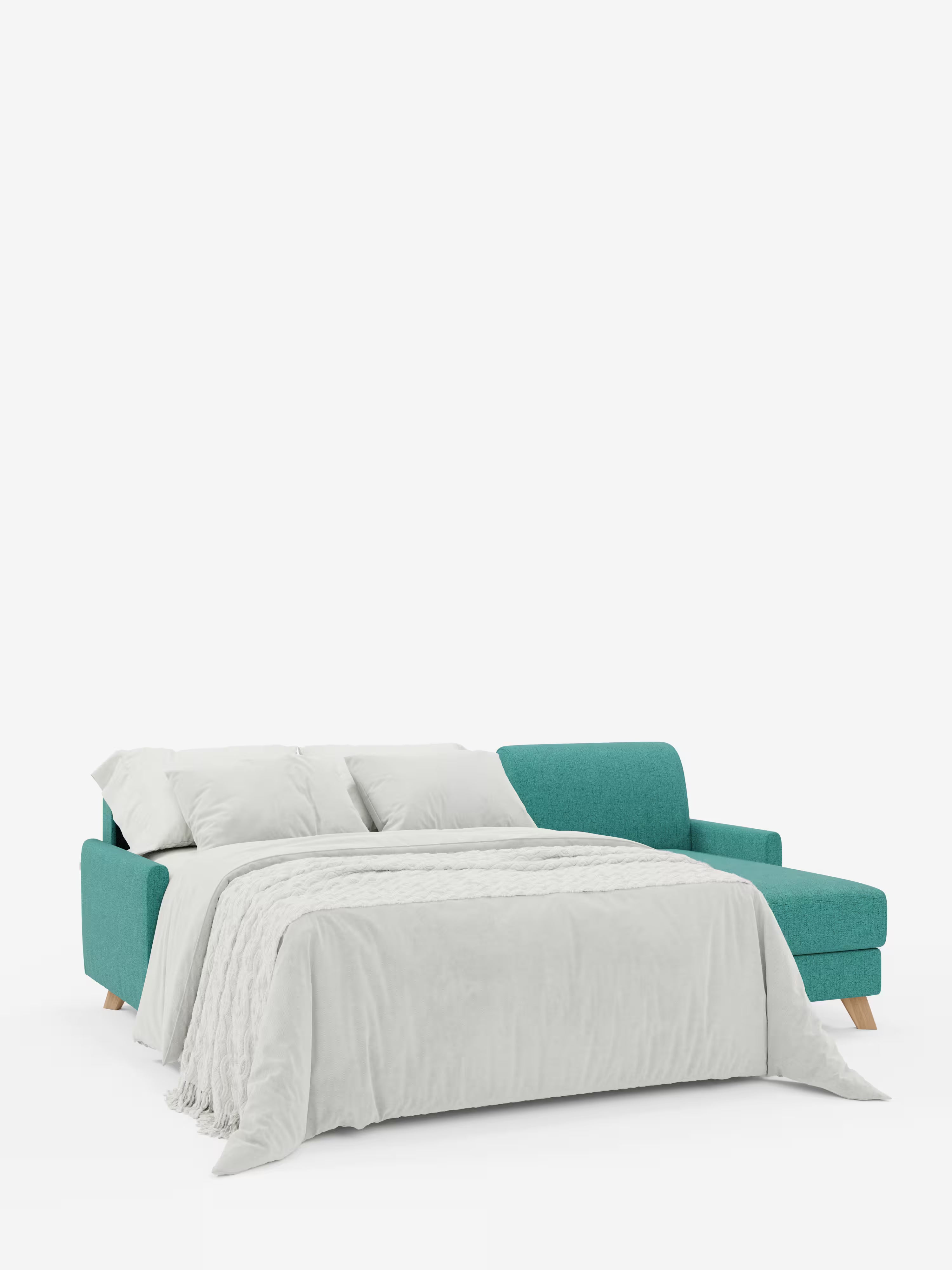 Edgar Divano letto moderno con penisola contenitore – tessuto tecnico impermeabile