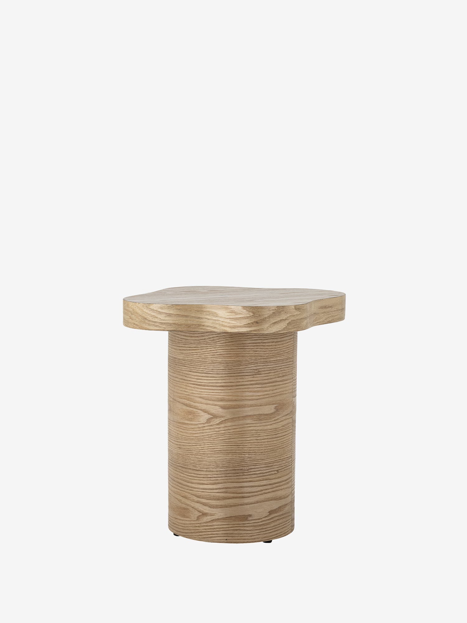 Elmer Tavolino d'appoggio in legno naturale - forma organica 40x46 cm