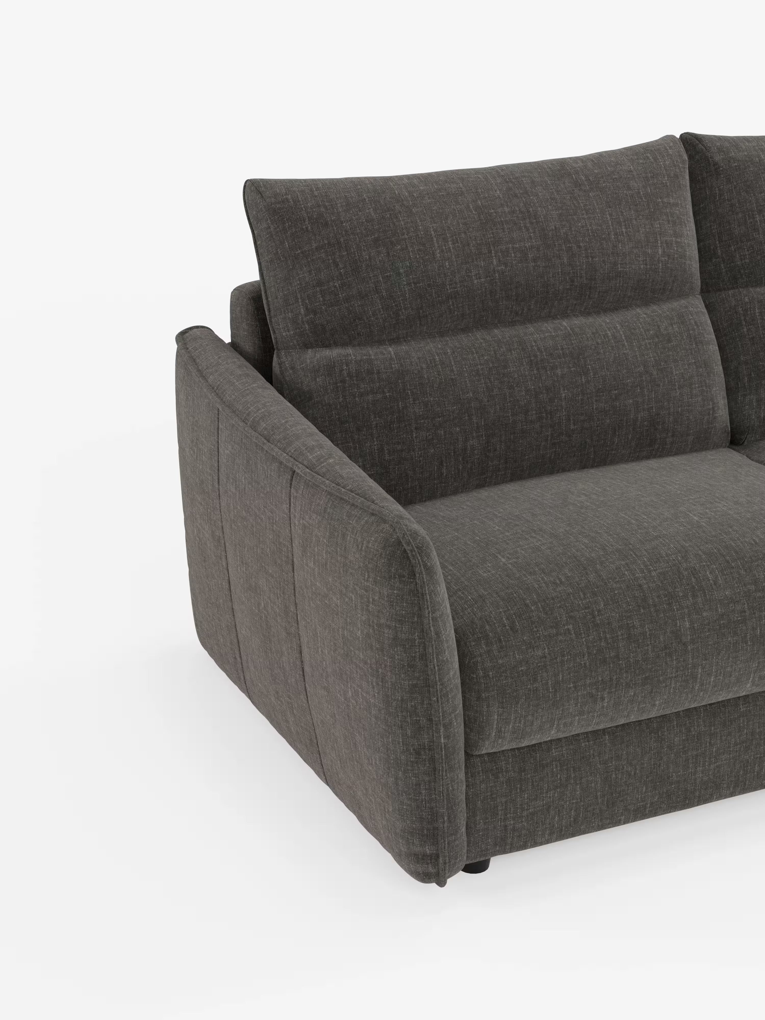 Elios elegante Divano letto 2 e 3 posti - morbidi schienali alti in tessuto ciniglia smacchiabile