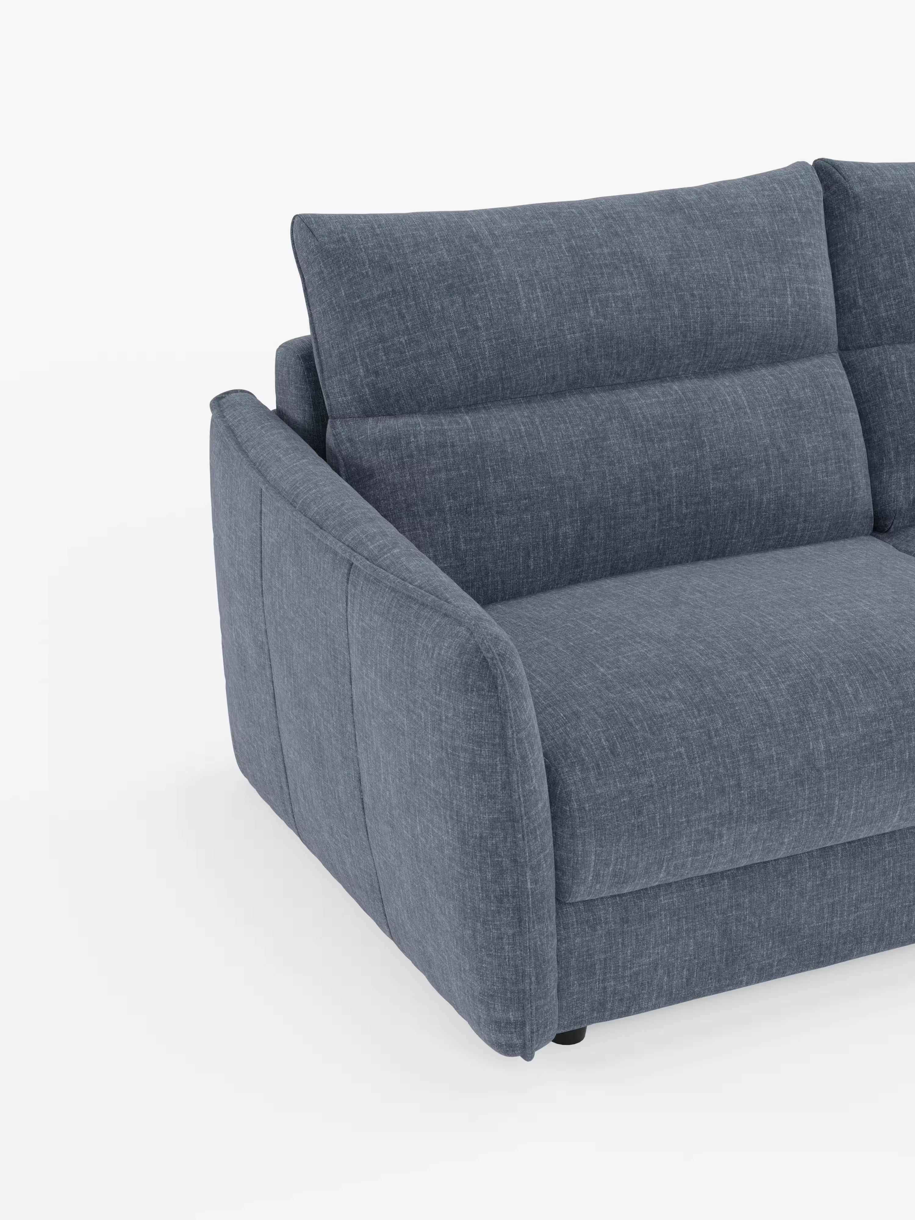 Elios elegante Divano letto 2 e 3 posti - morbidi schienali alti in tessuto ciniglia smacchiabile