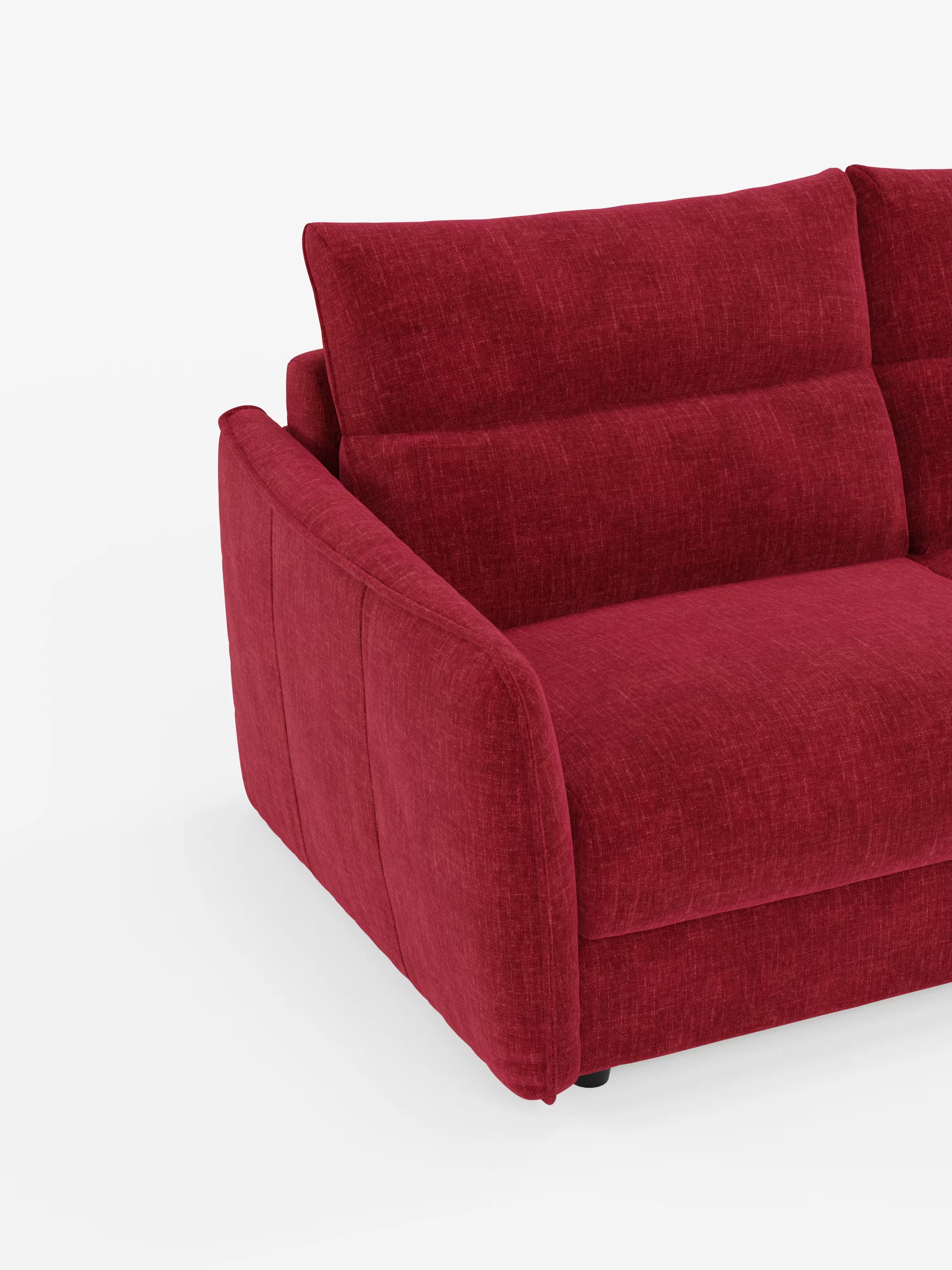 Elios elegante Divano letto 2 e 3 posti - morbidi schienali alti in tessuto ciniglia smacchiabile