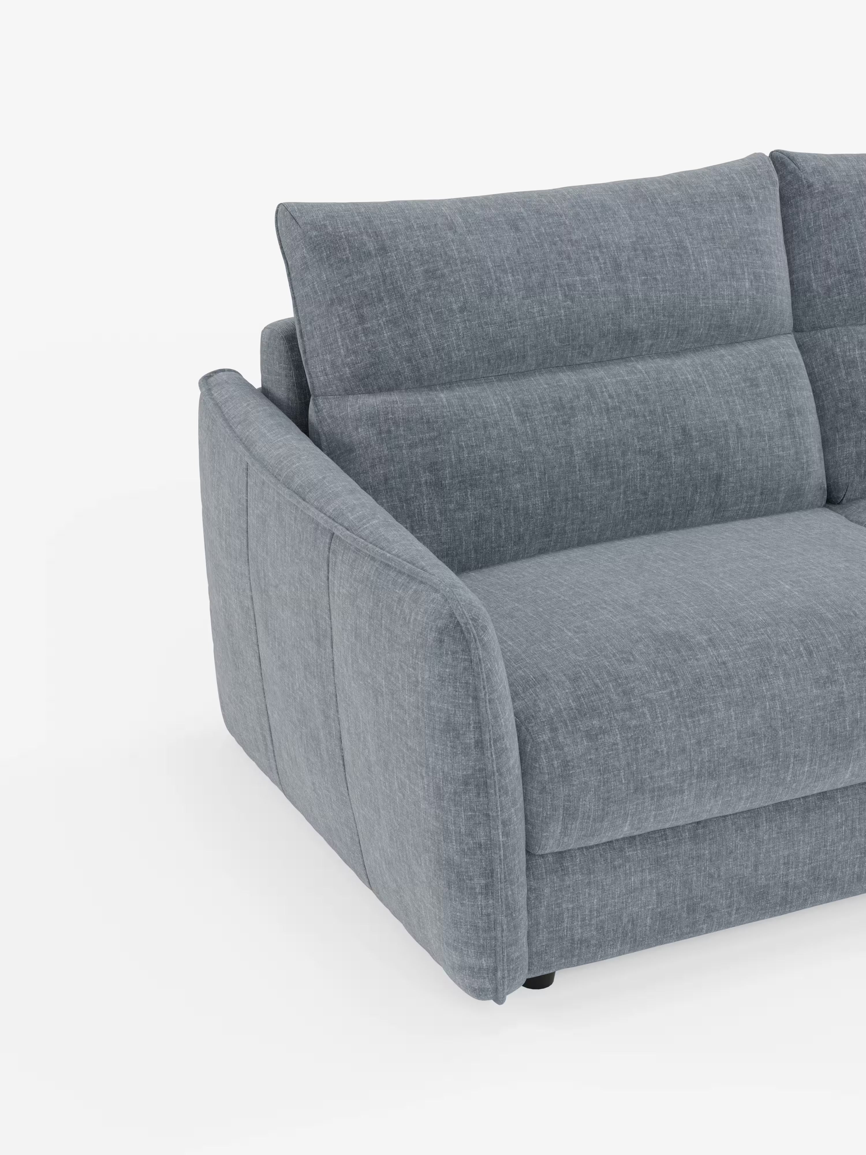 Elios elegante Divano letto 2 e 3 posti - morbidi schienali alti in tessuto ciniglia smacchiabile
