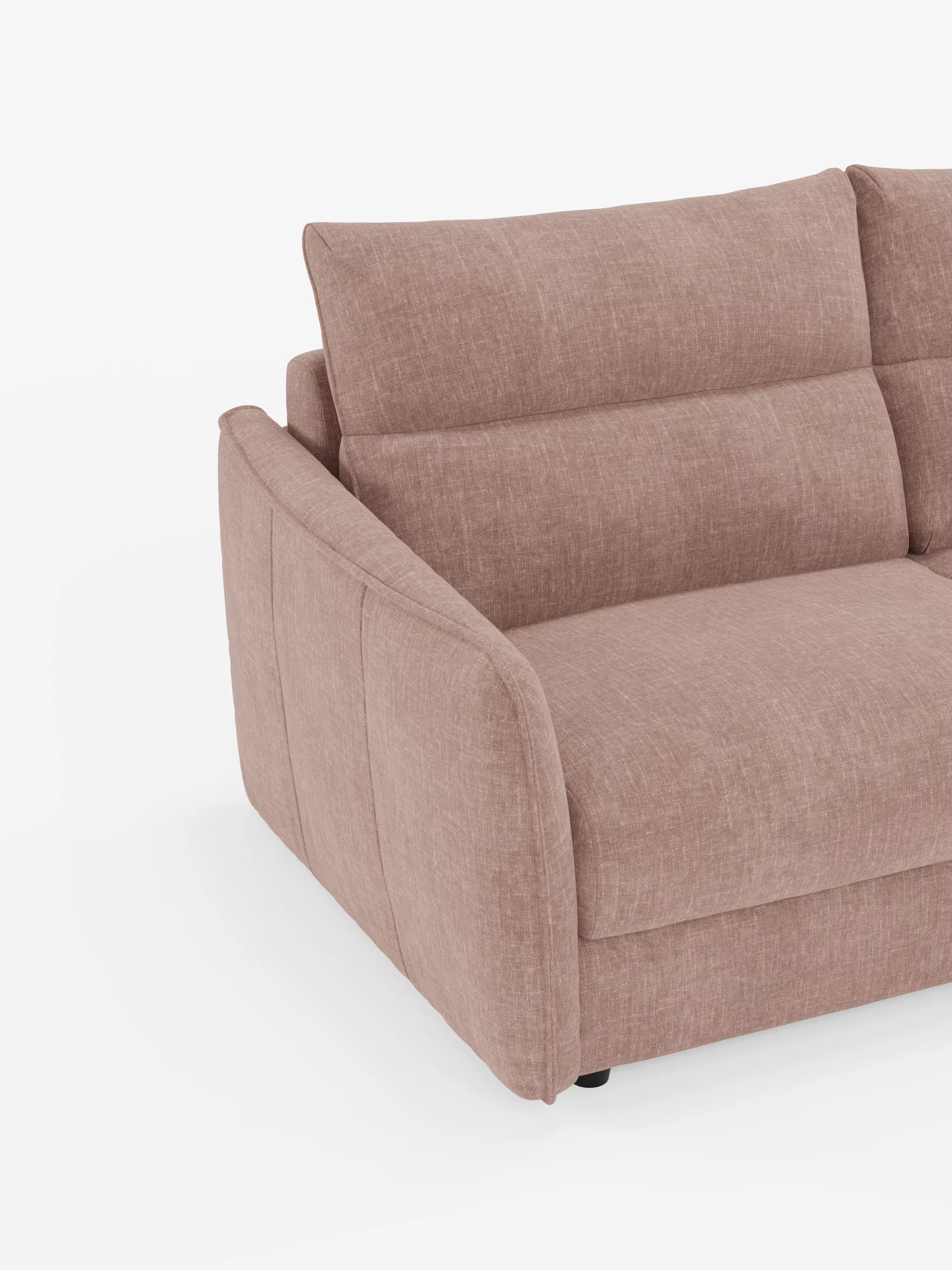 Elios elegante Divano letto 2 e 3 posti - morbidi schienali alti in tessuto ciniglia smacchiabile