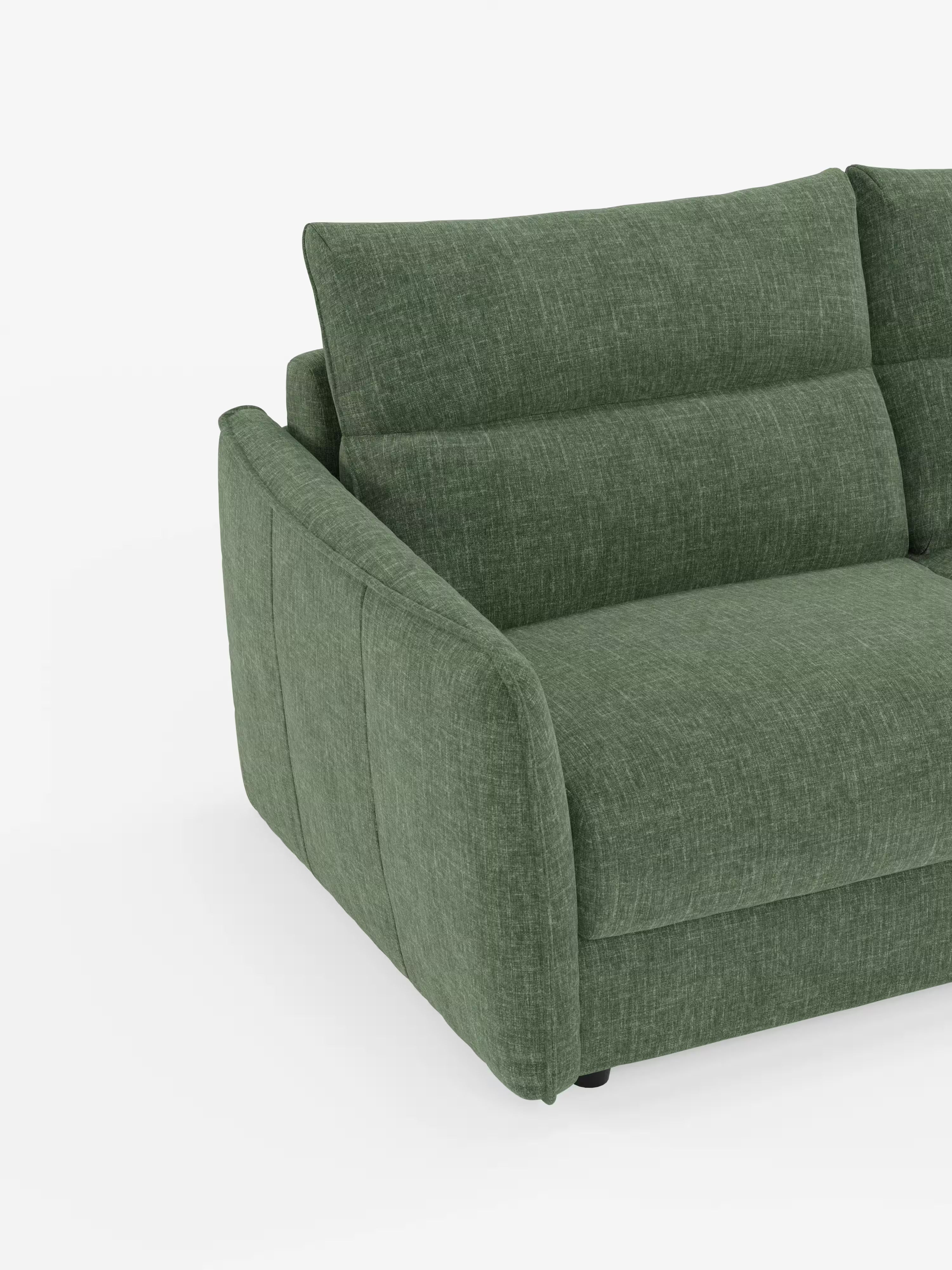 Elios elegante Divano letto 2 e 3 posti - morbidi schienali alti in tessuto ciniglia smacchiabile
