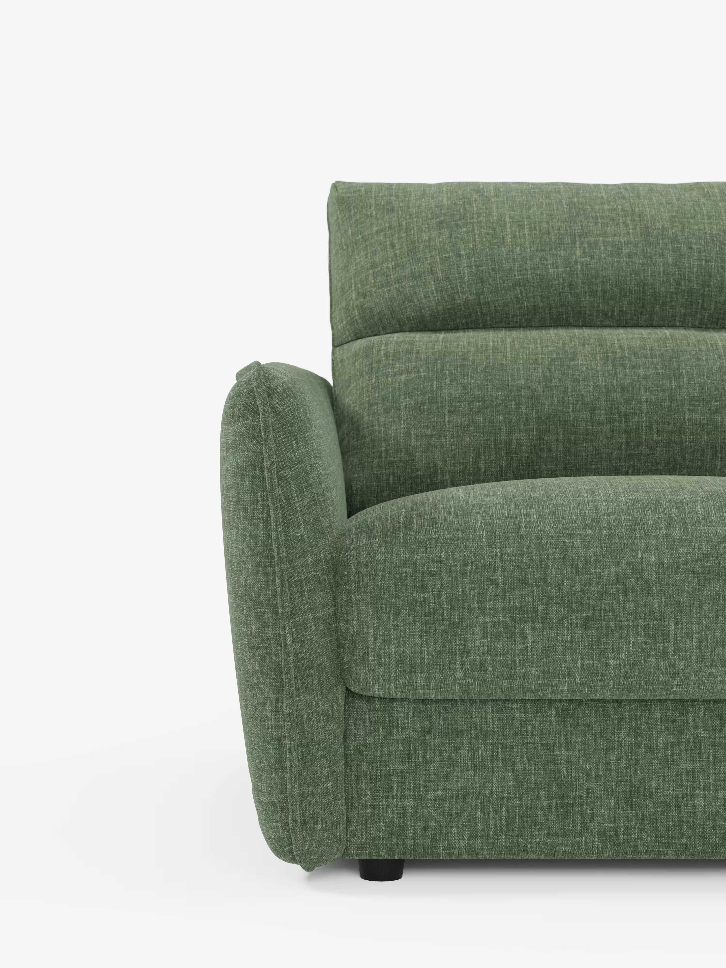 Elios elegante Divano letto 2 e 3 posti - morbidi schienali alti in tessuto ciniglia smacchiabile